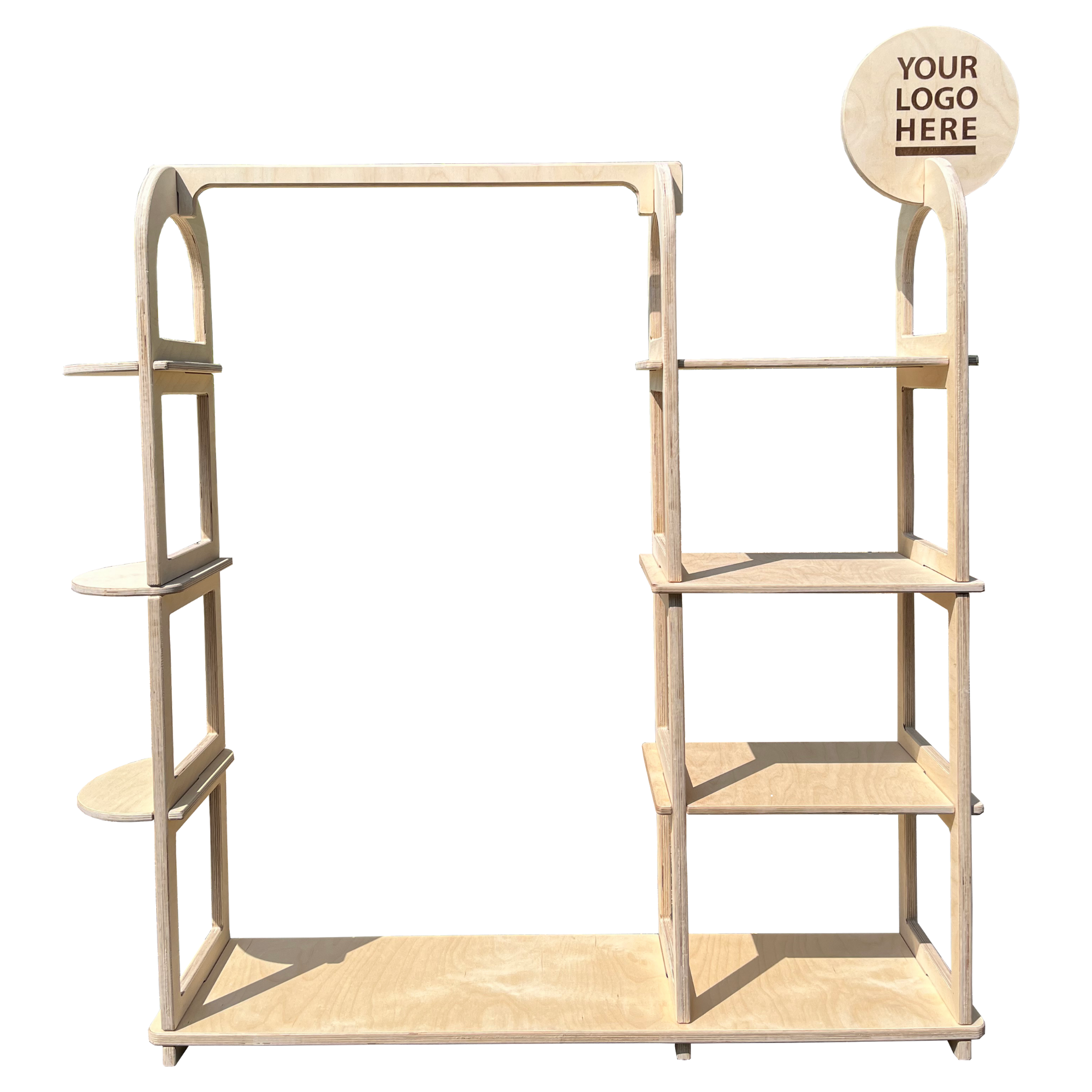 Clothy Portatif Ahşap Zemin/Masaüstü Ürün Teşhir Standı