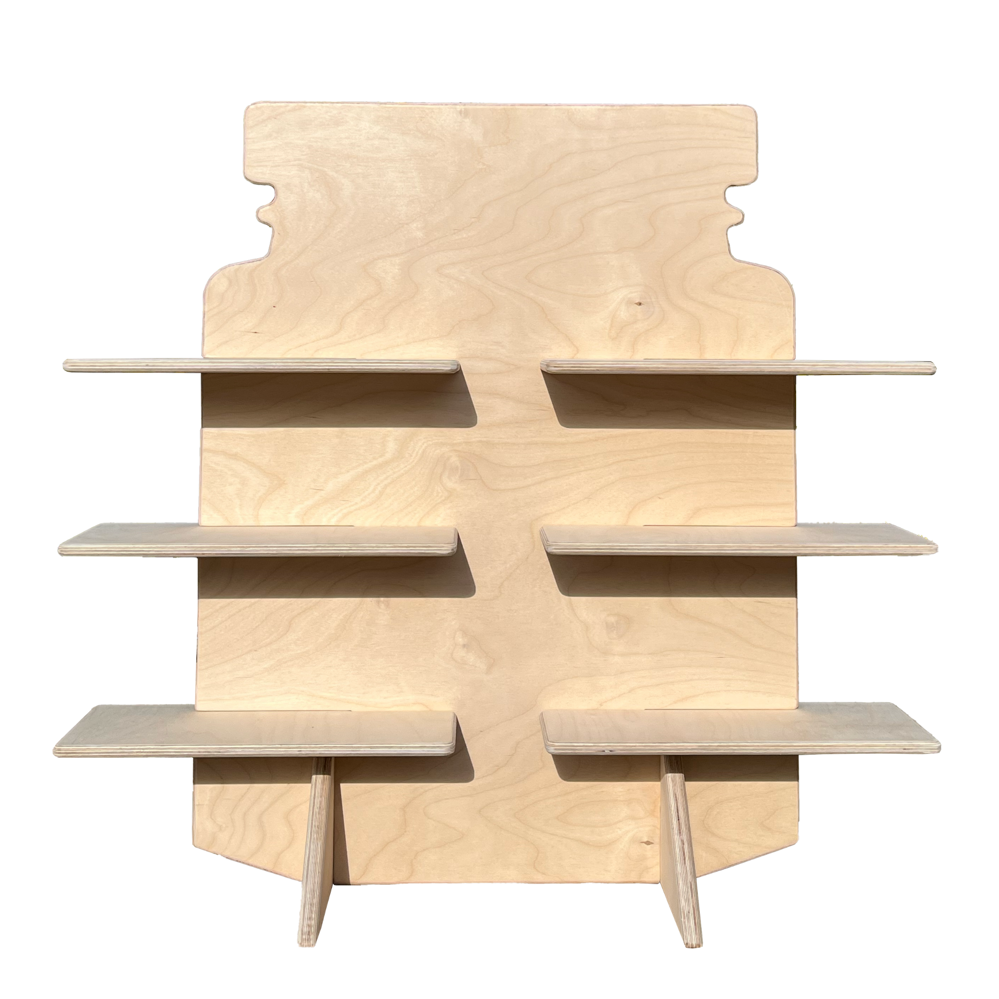 Jar Portatif Ahşap Masaüstü Ürün Teşhir Standı