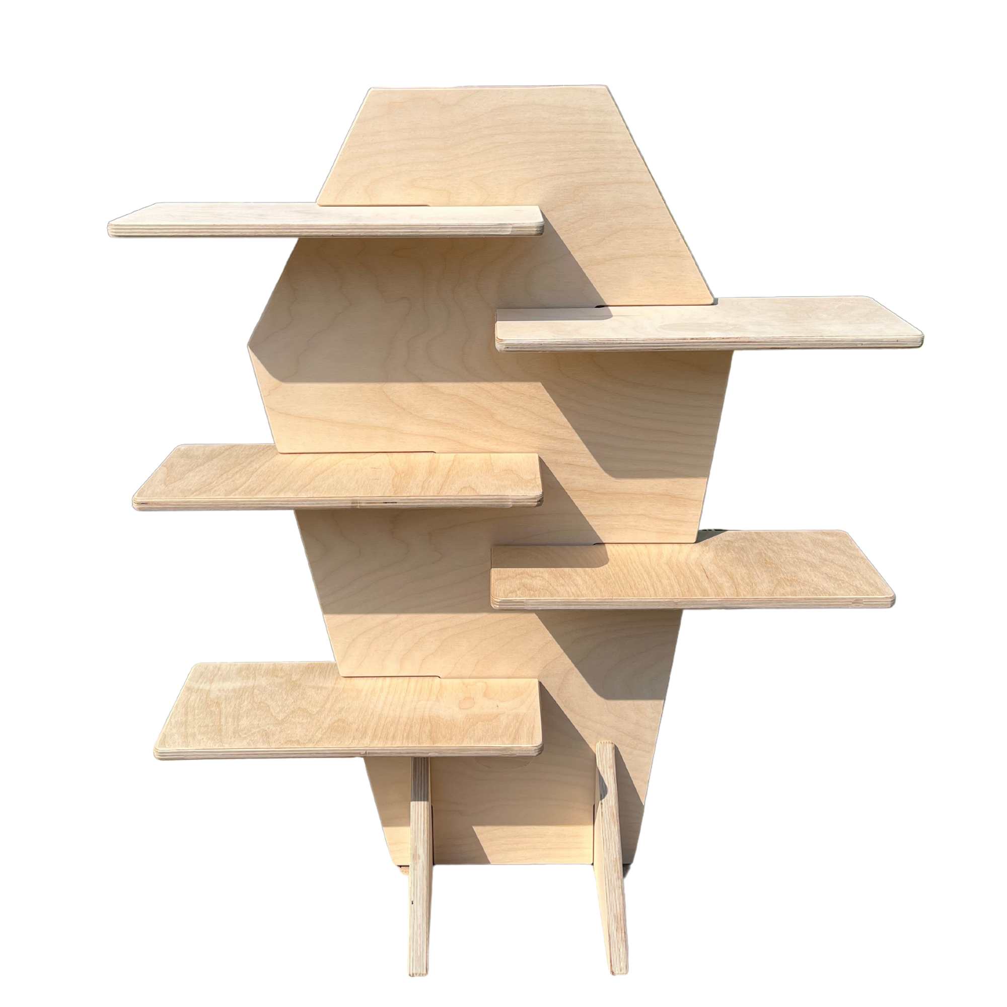 Coffin Portatif Ahşap Masaüstü Ürün Teşhir Standı