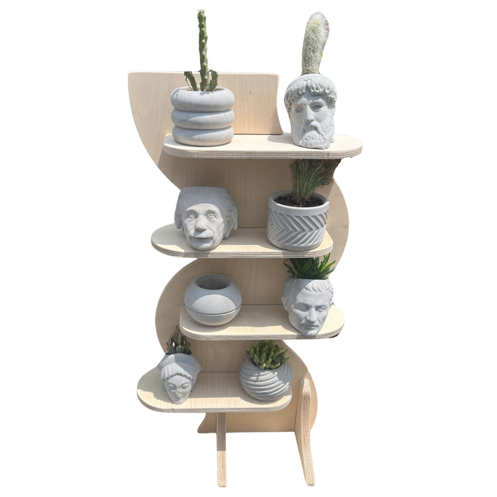 Lithe Portatif Ahşap Masaüstü Ürün Teşhir Standı