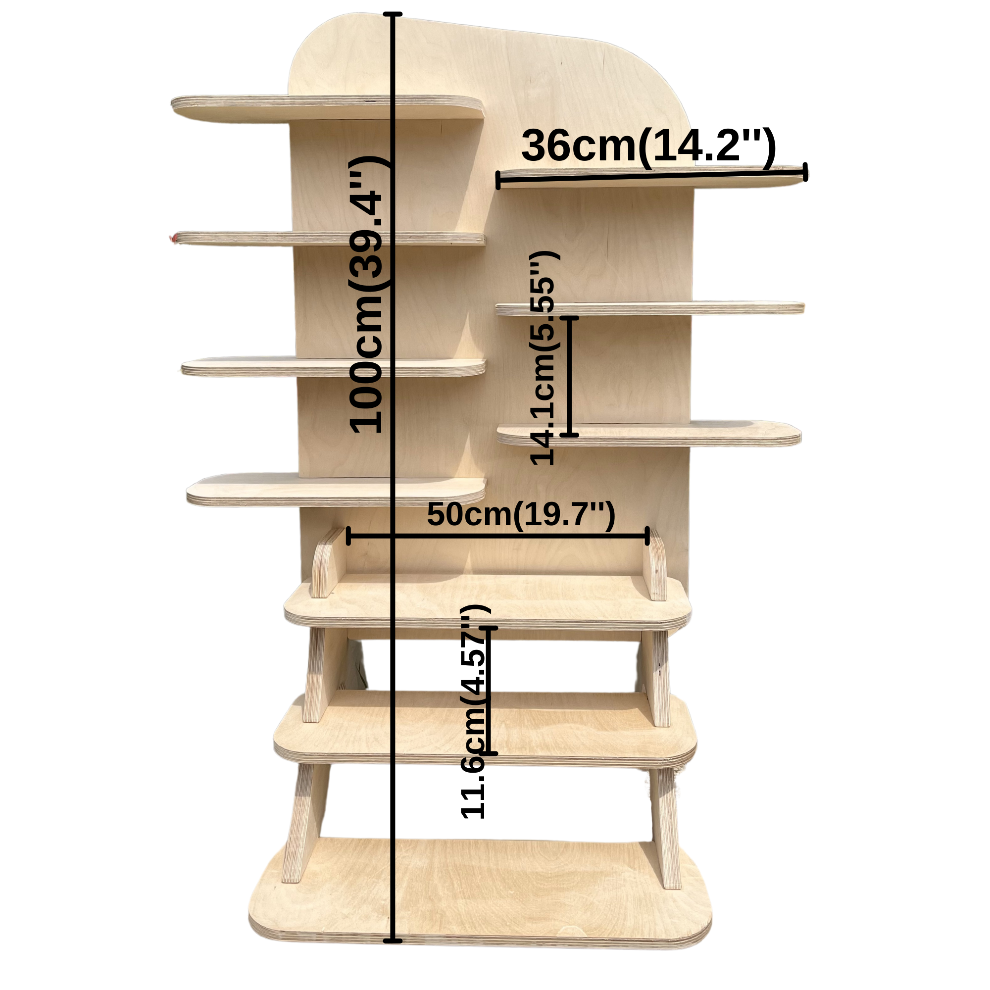 Special Portatif Ahşap Masaüstü Ürün Teşhir Standı