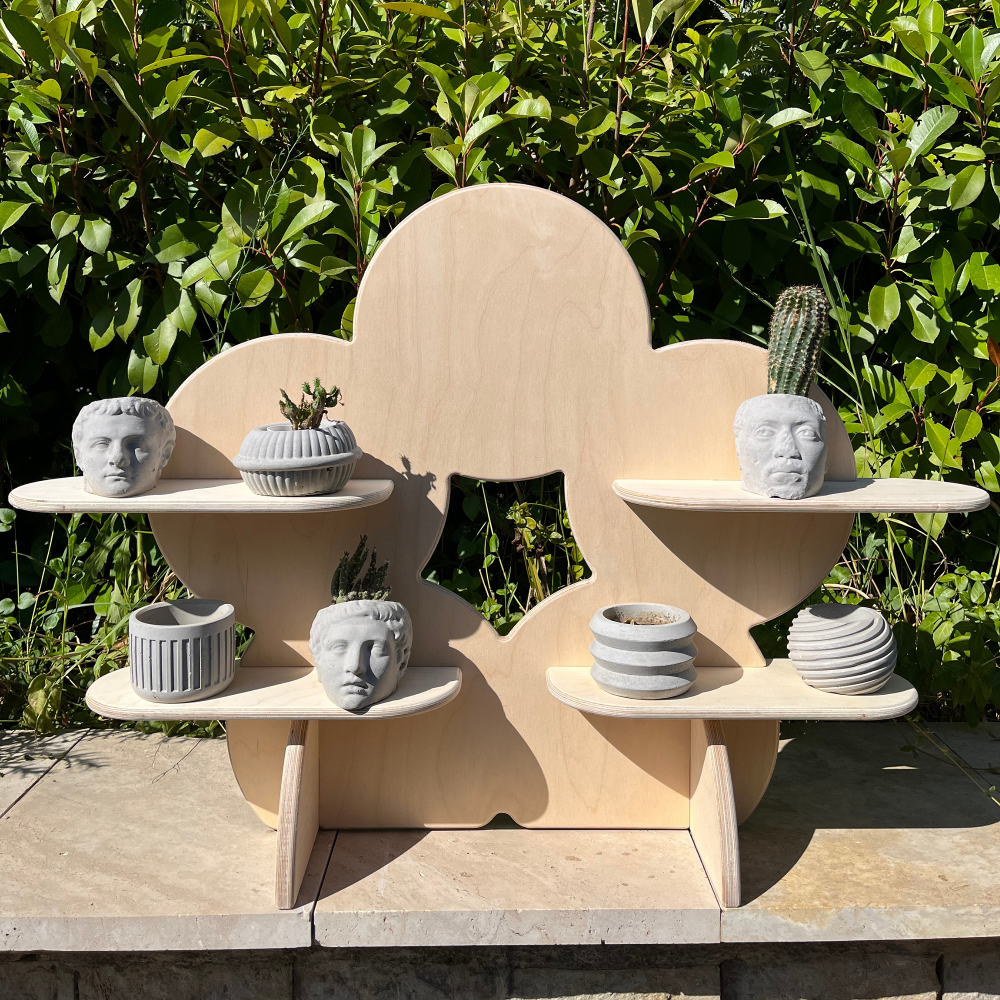 Bubble Portatif Ahşap Masaüstü Ürün Teşhir Standı