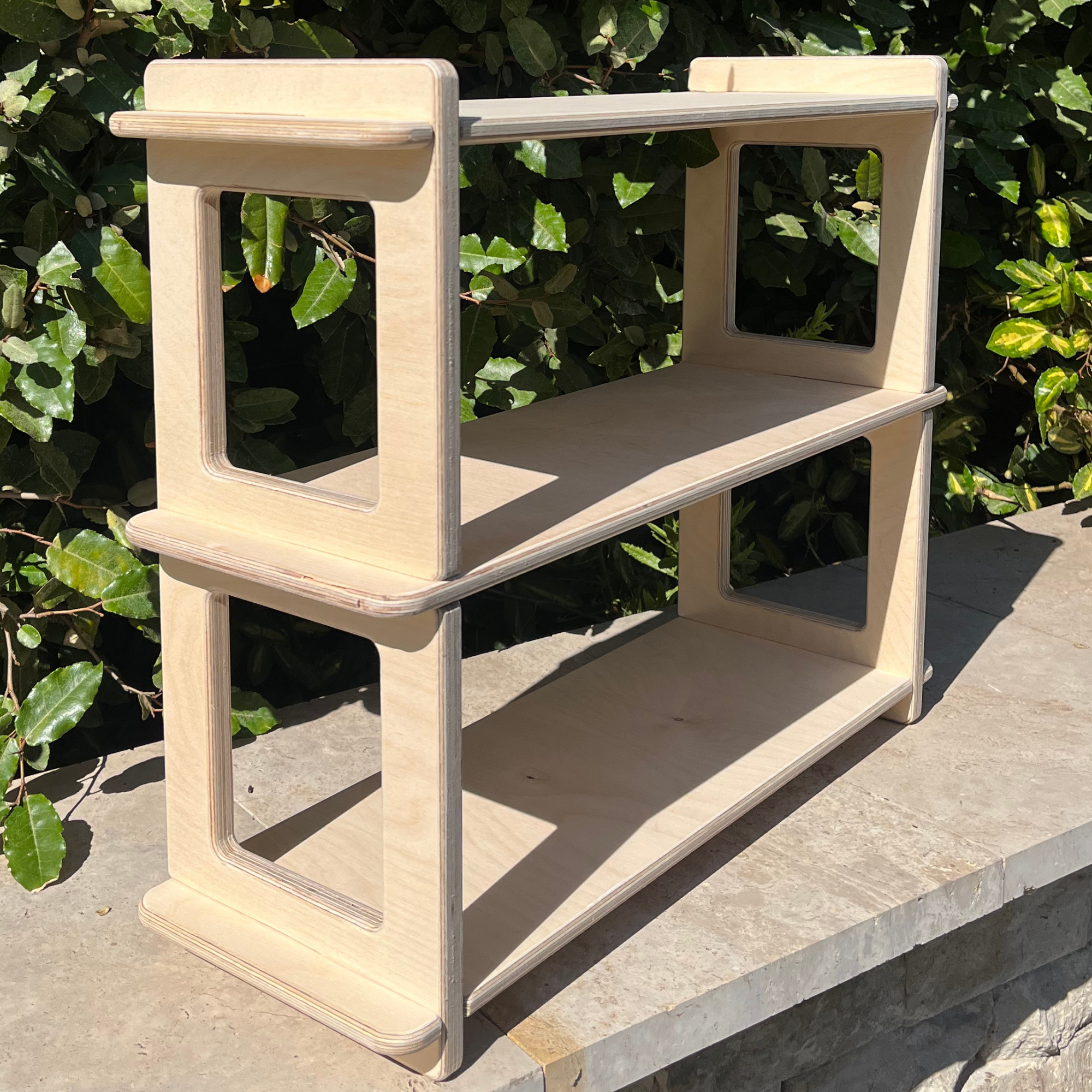 Short Regular Portatif Ahşap Masaüstü Ürün Teşhir Standı