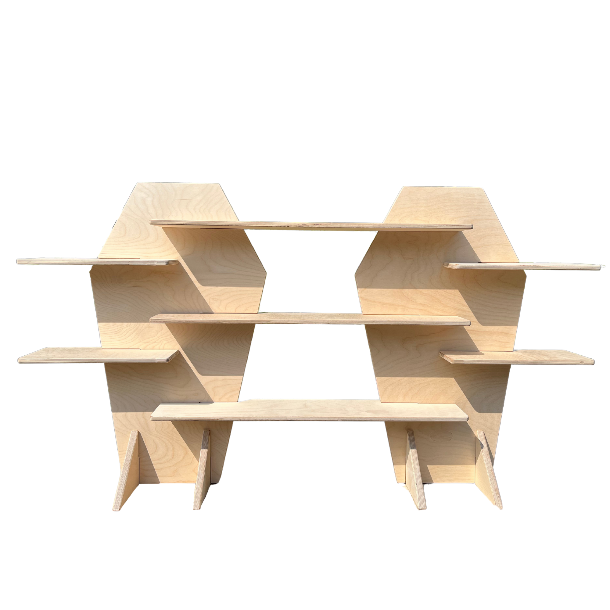 Coffin Portatif Ahşap Masaüstü Ürün Teşhir Standı