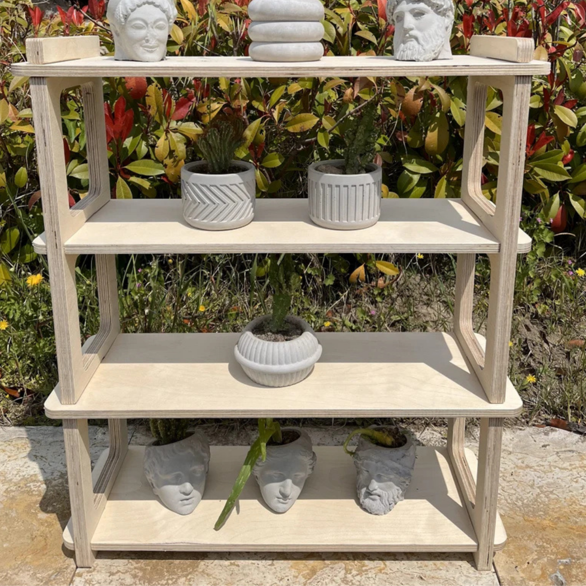 Regular Portatif Ahşap Masaüstü Ürün Teşhir Standı