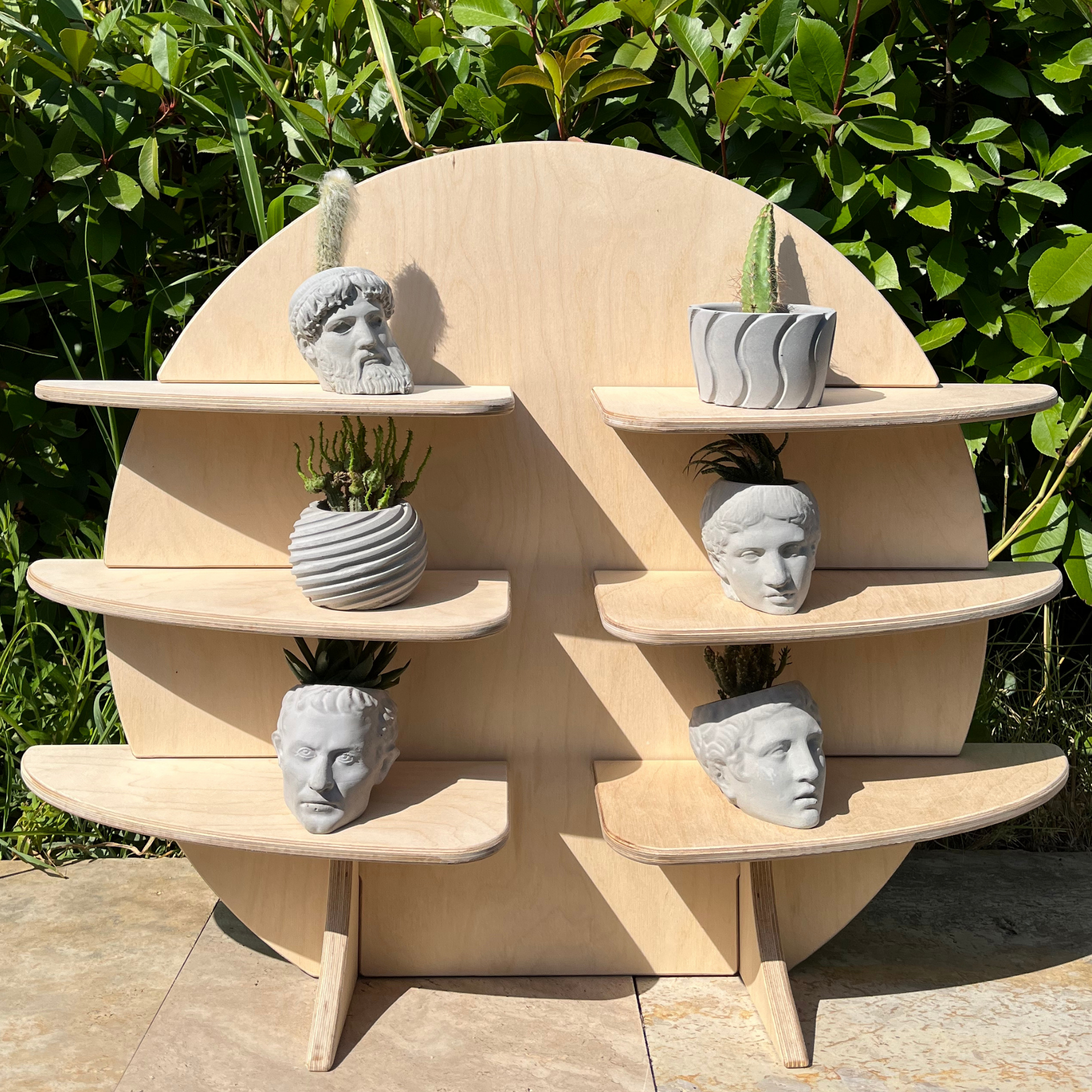 Planet Portatif Ahşap Masaüstü Ürün Teşhir Standı