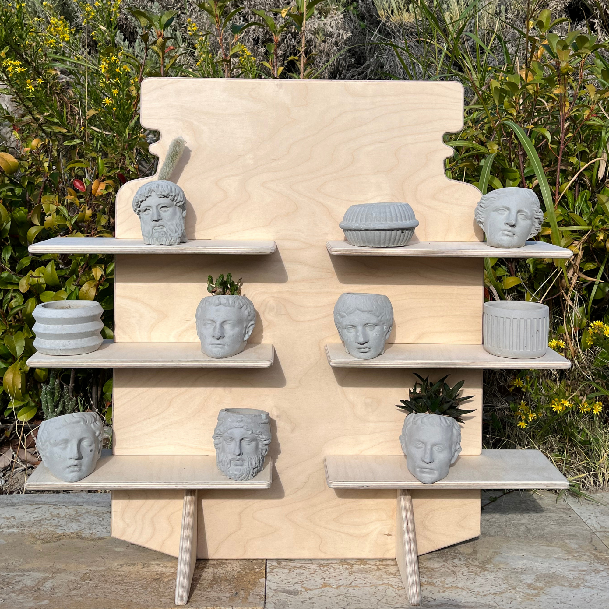 Jar Portatif Ahşap Masaüstü Ürün Teşhir Standı