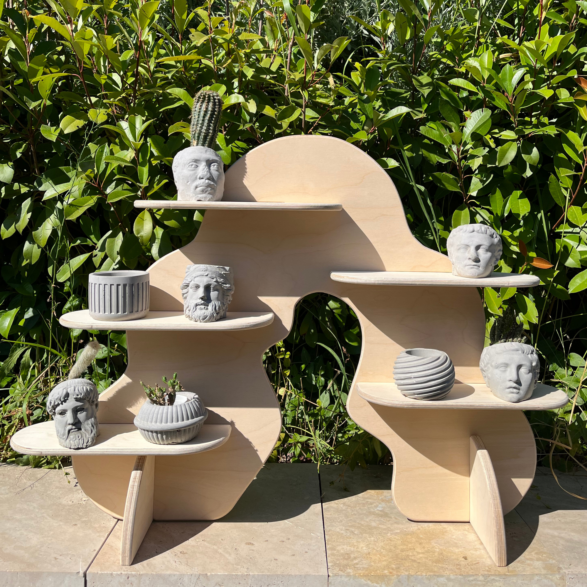 Wavyware Portatif Ahşap Masaüstü Ürün Teşhir Standı