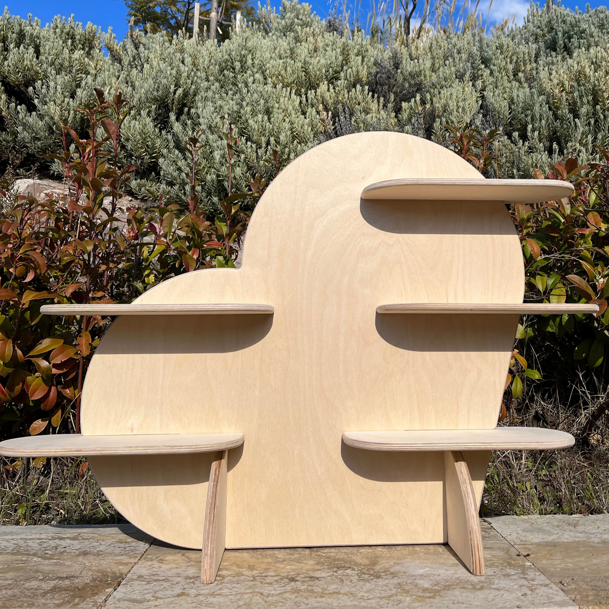 Lovely Portatif Ahşap Masaüstü Ürün Teşhir Standı