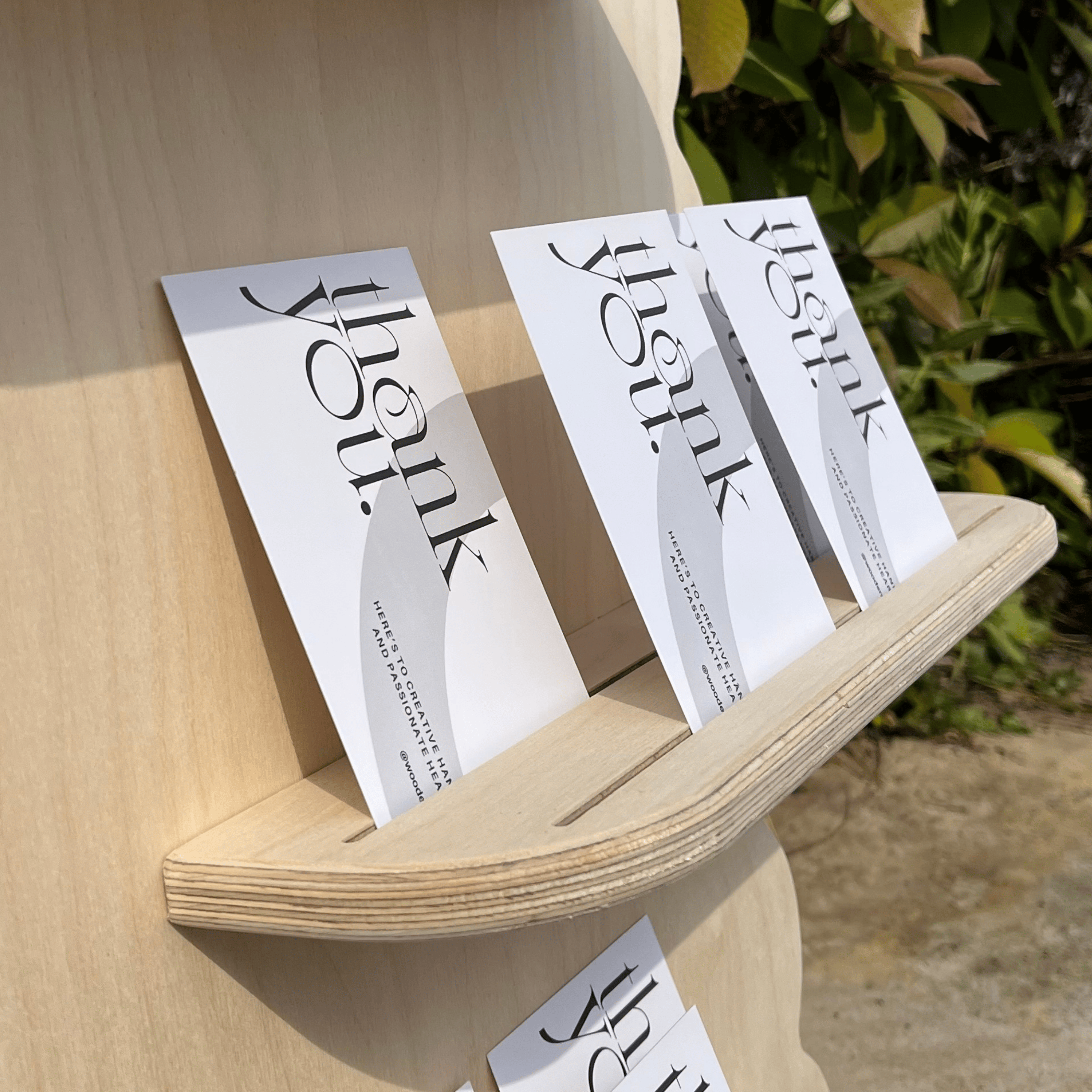 3-Tier Slottie Portatif Ahşap Masaüstü Ürün Teşhir Standı