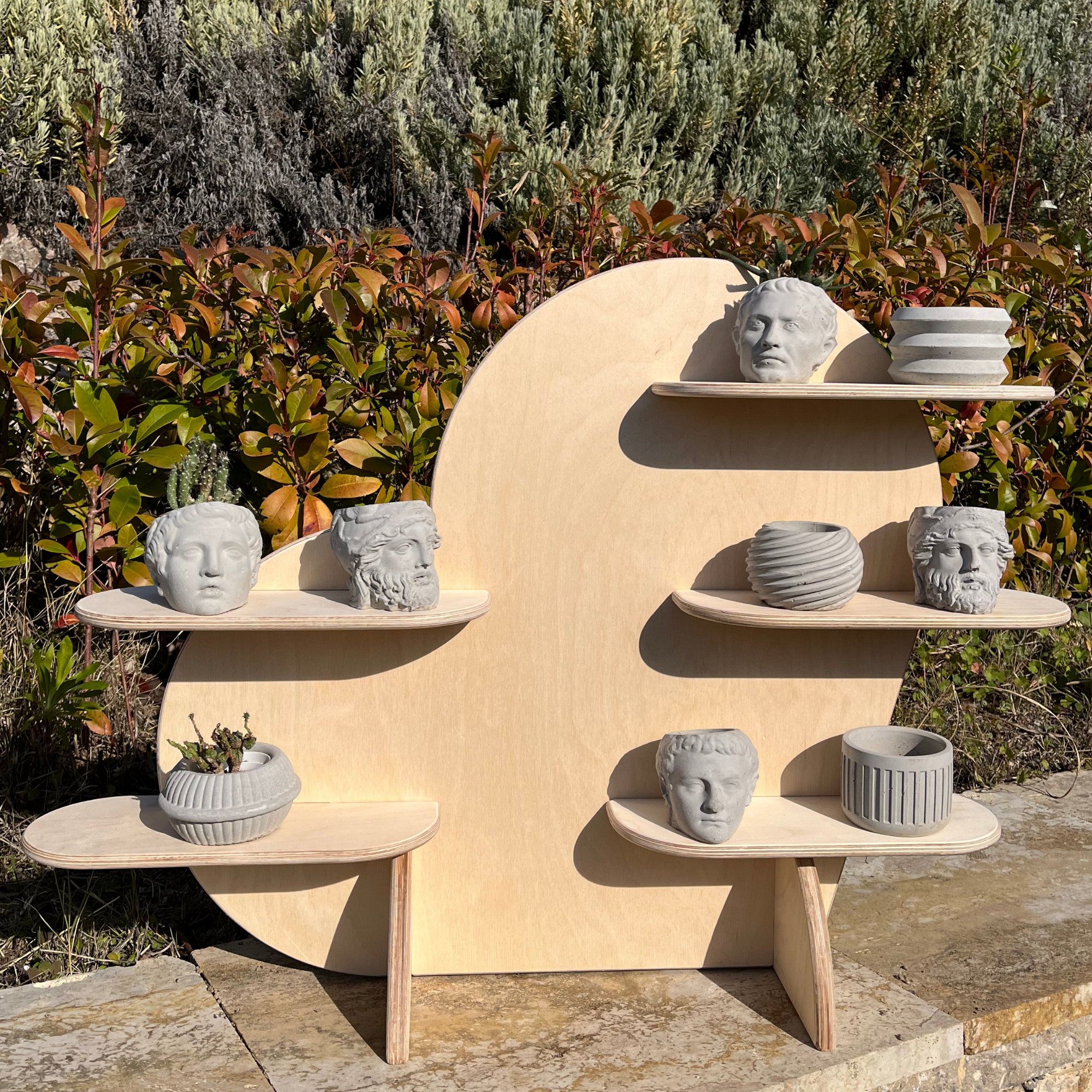 Lovely Portatif Ahşap Masaüstü Ürün Teşhir Standı