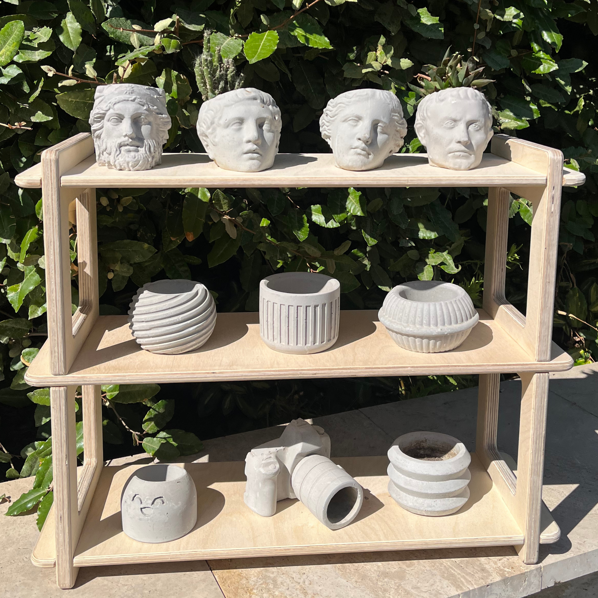 Short Regular Portatif Ahşap Masaüstü Ürün Teşhir Standı