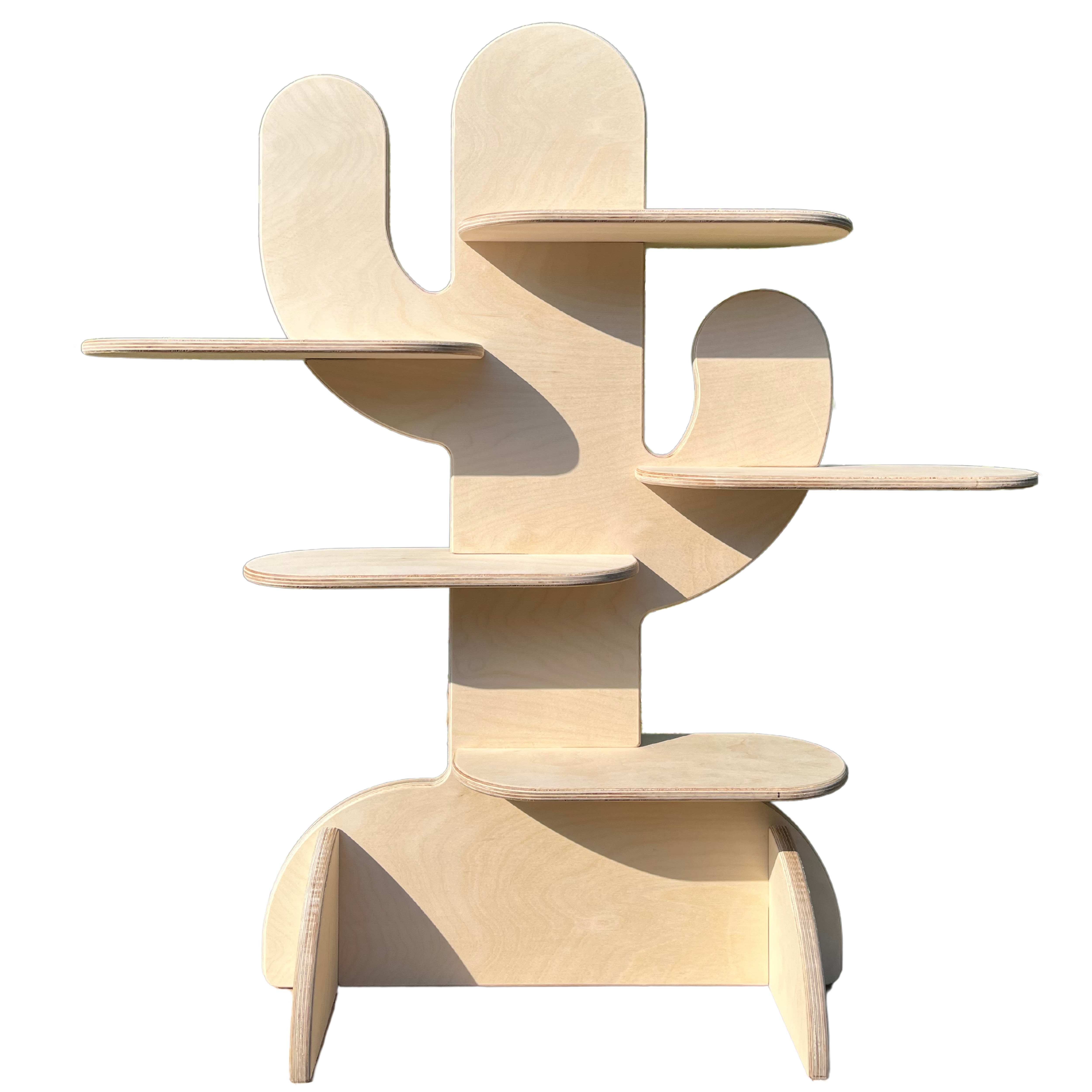 Cactus Portatif Ahşap Masaüstü Ürün Teşhir Standı