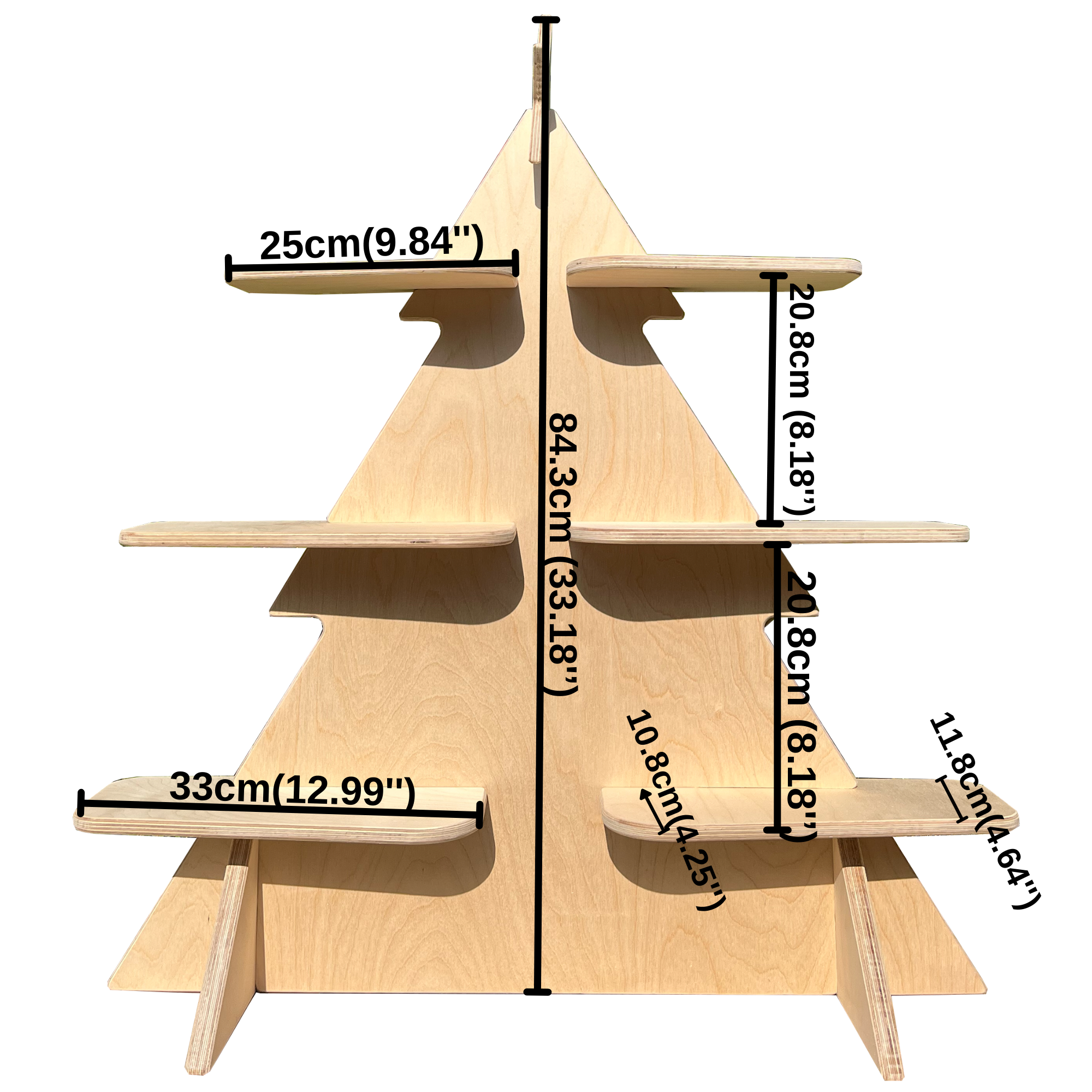 Christmas Tree Portatif Ahşap Masaüstü Ürün Teşhir Standı