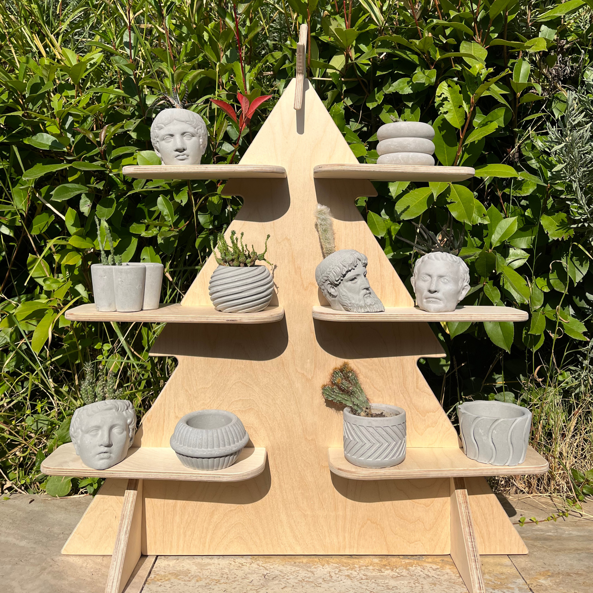 Christmas Tree Portatif Ahşap Masaüstü Ürün Teşhir Standı