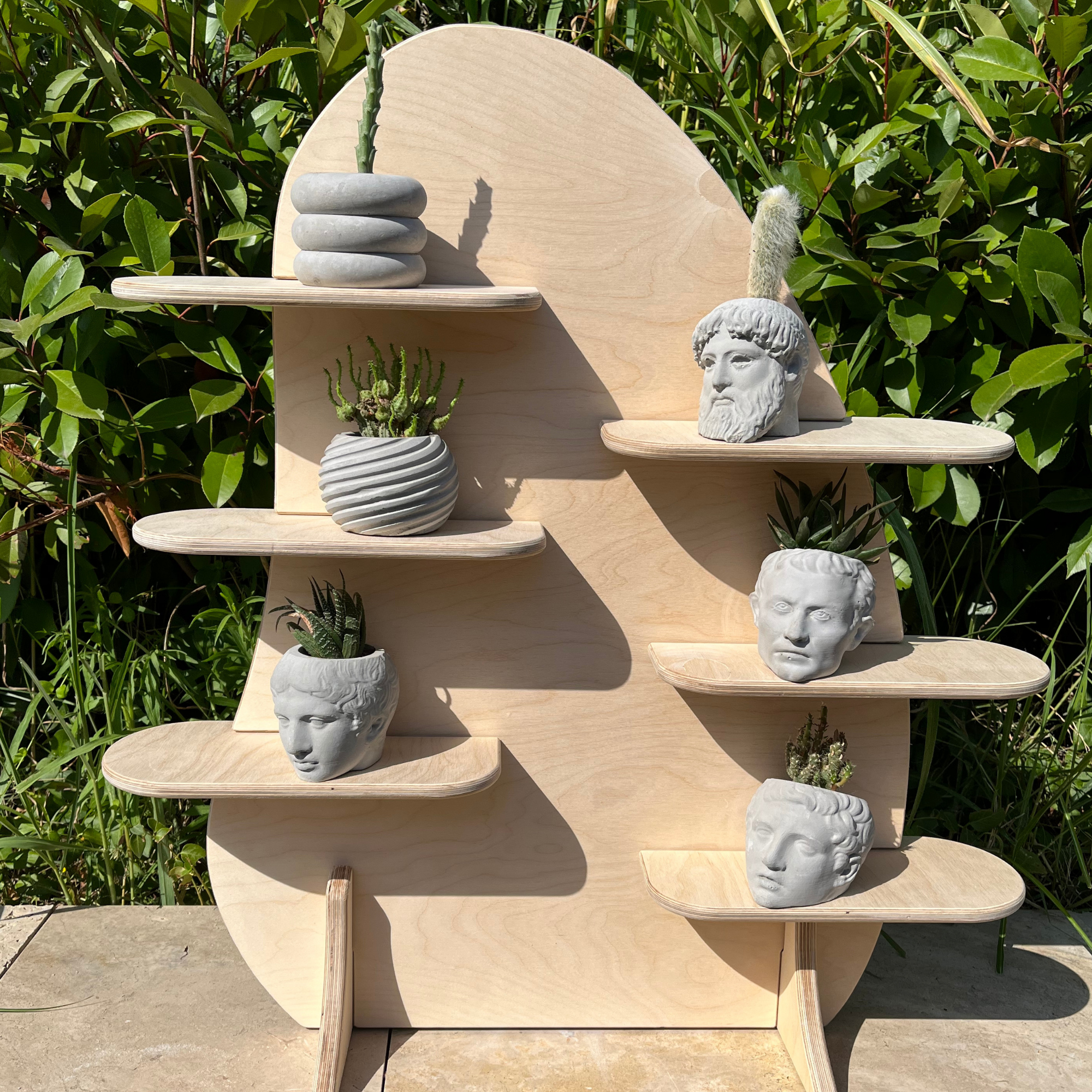 Chubby Portatif Ahşap Masaüstü Ürün Teşhir Standı