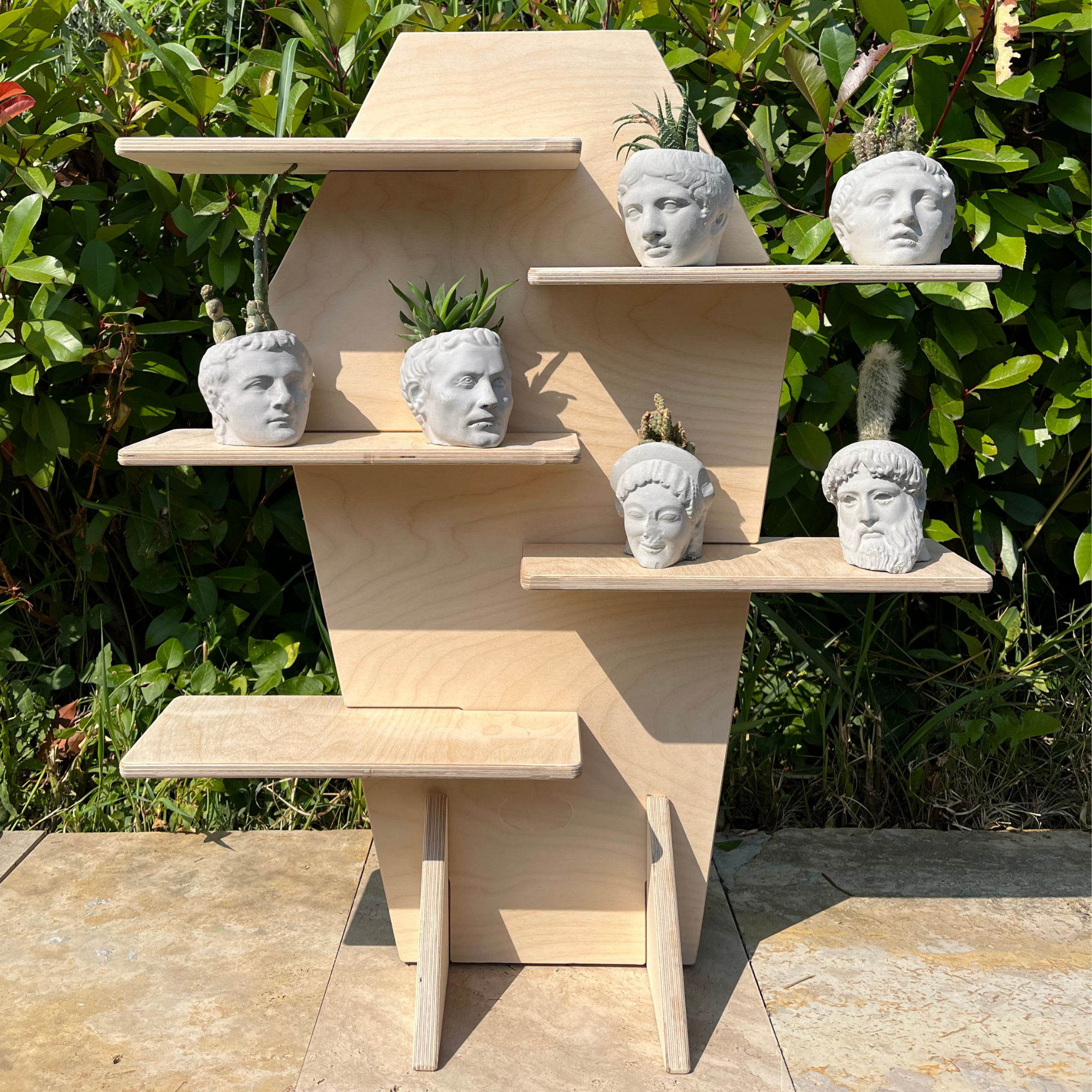 Coffin Portatif Ahşap Masaüstü Ürün Teşhir Standı