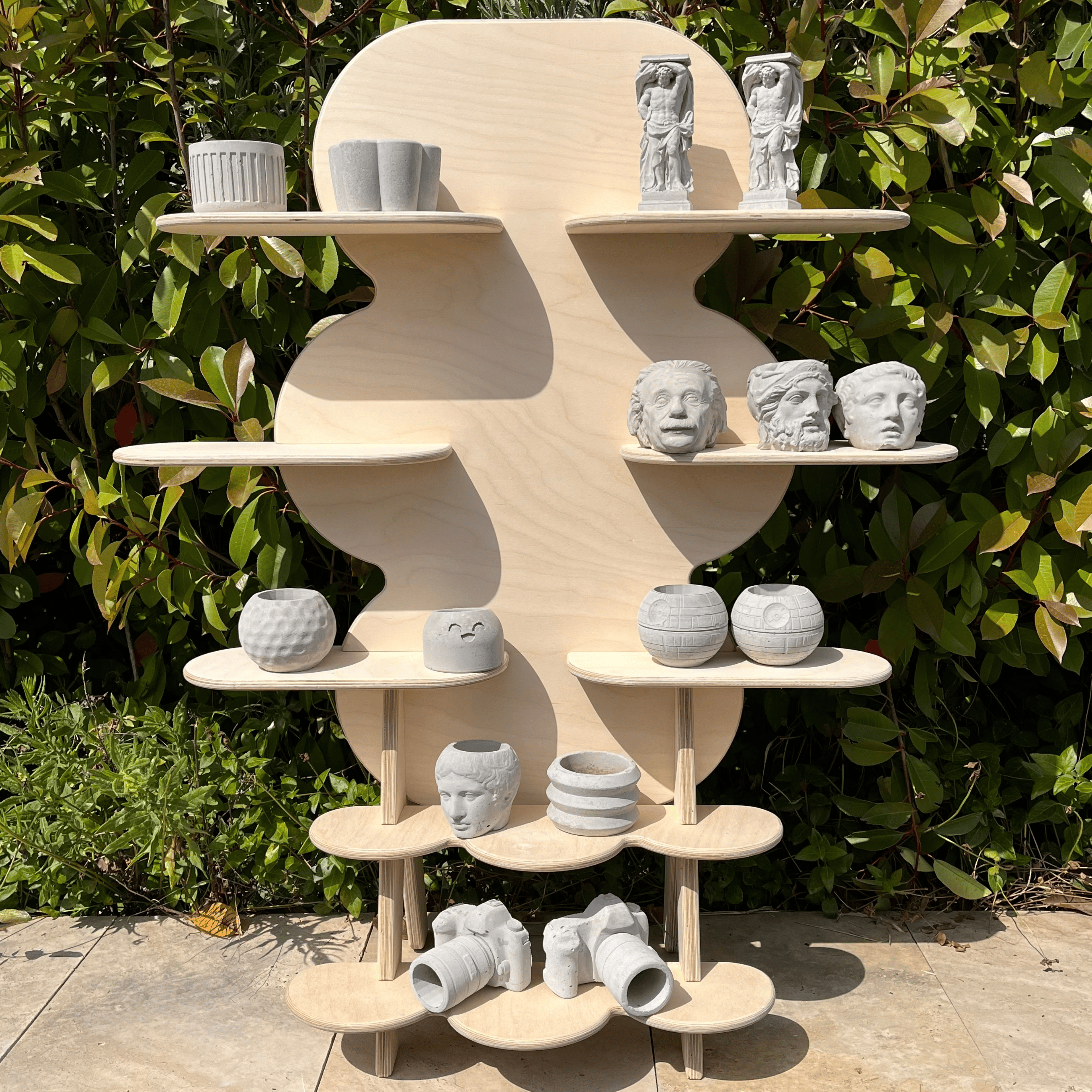 Wibbly Portatif Ahşap Masaüstü Ürün Teşhir Standı