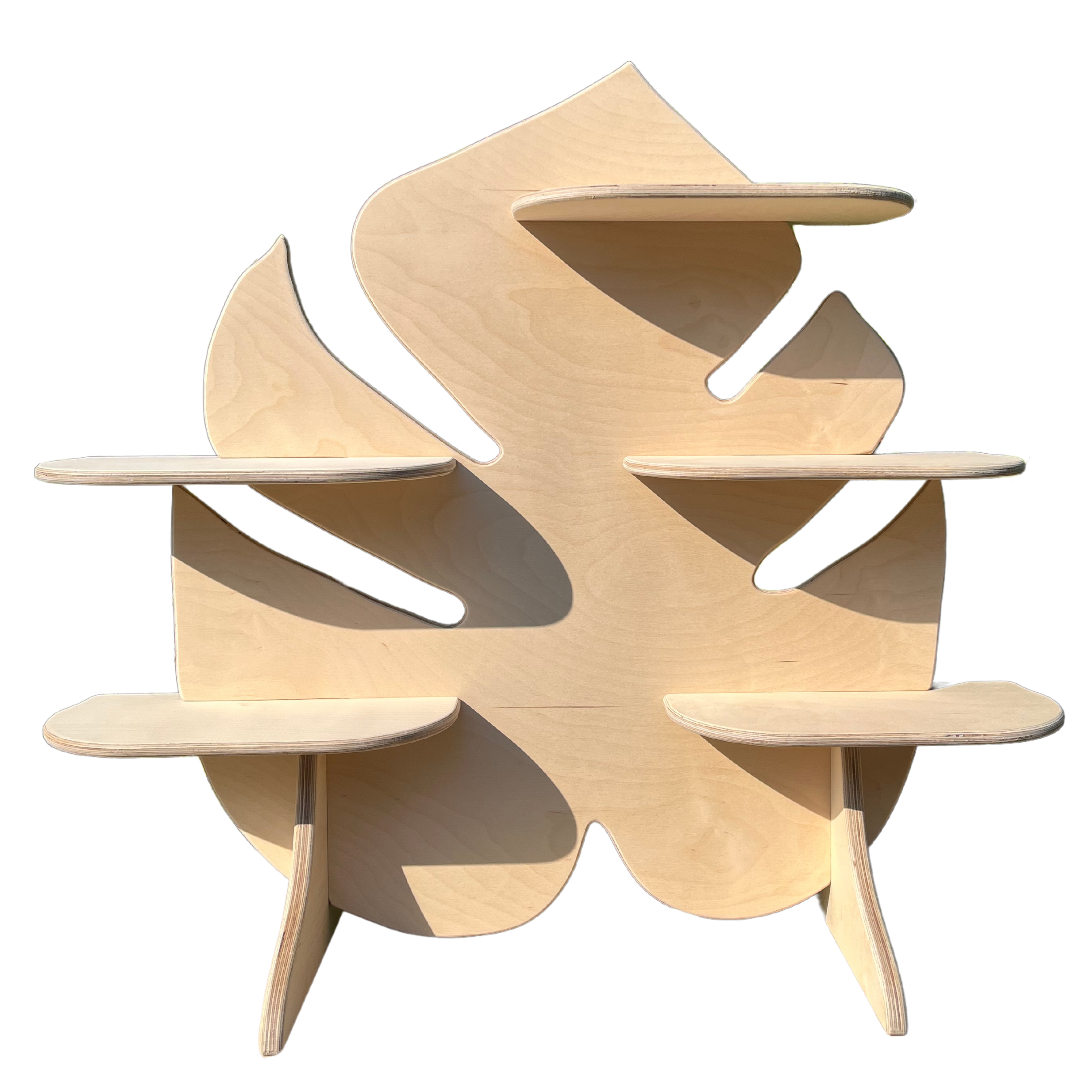 Monstera Split Portatif Ahşap Masaüstü Ürün Teşhir Standı