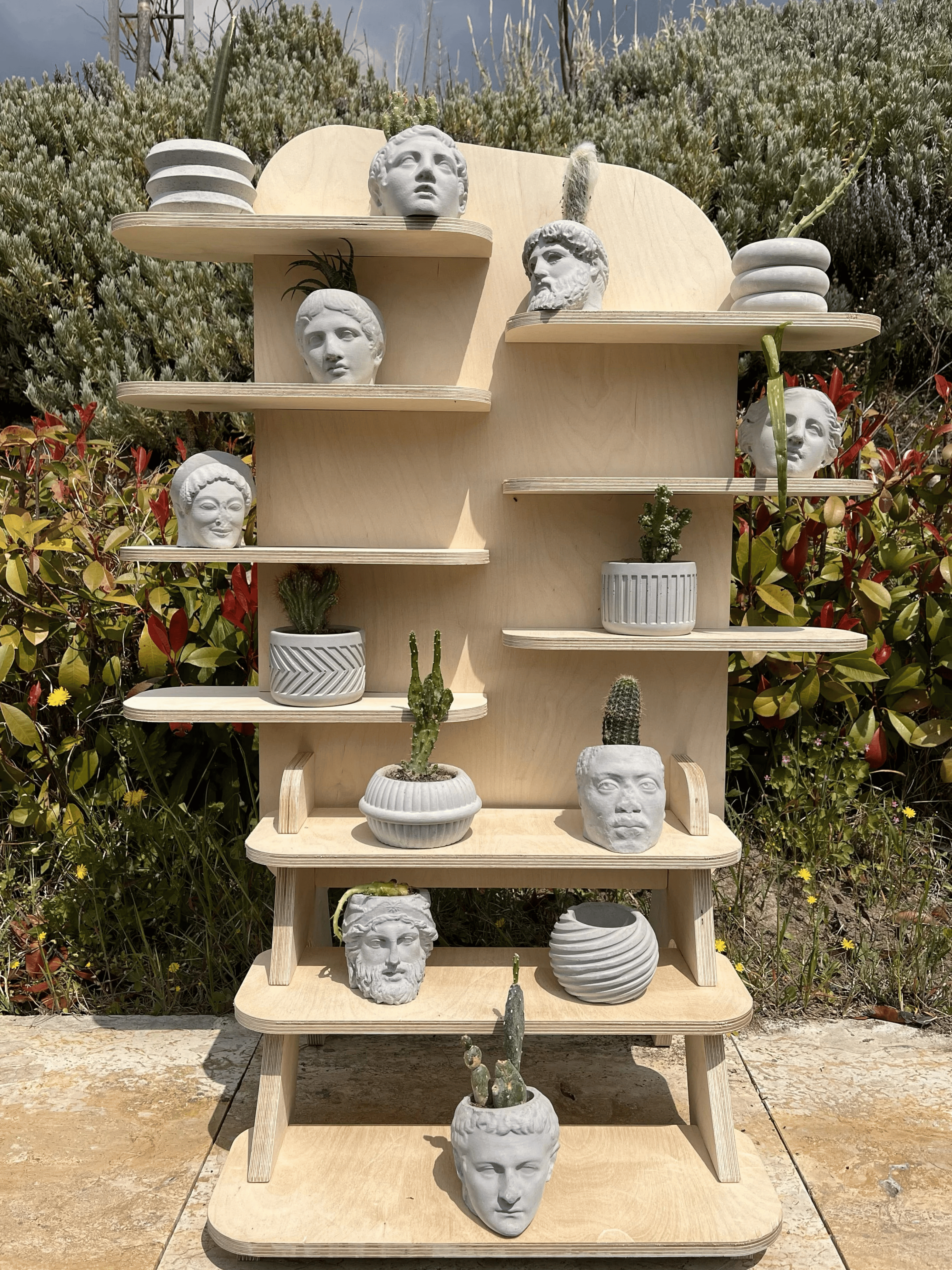 Special Portatif Ahşap Masaüstü Ürün Teşhir Standı