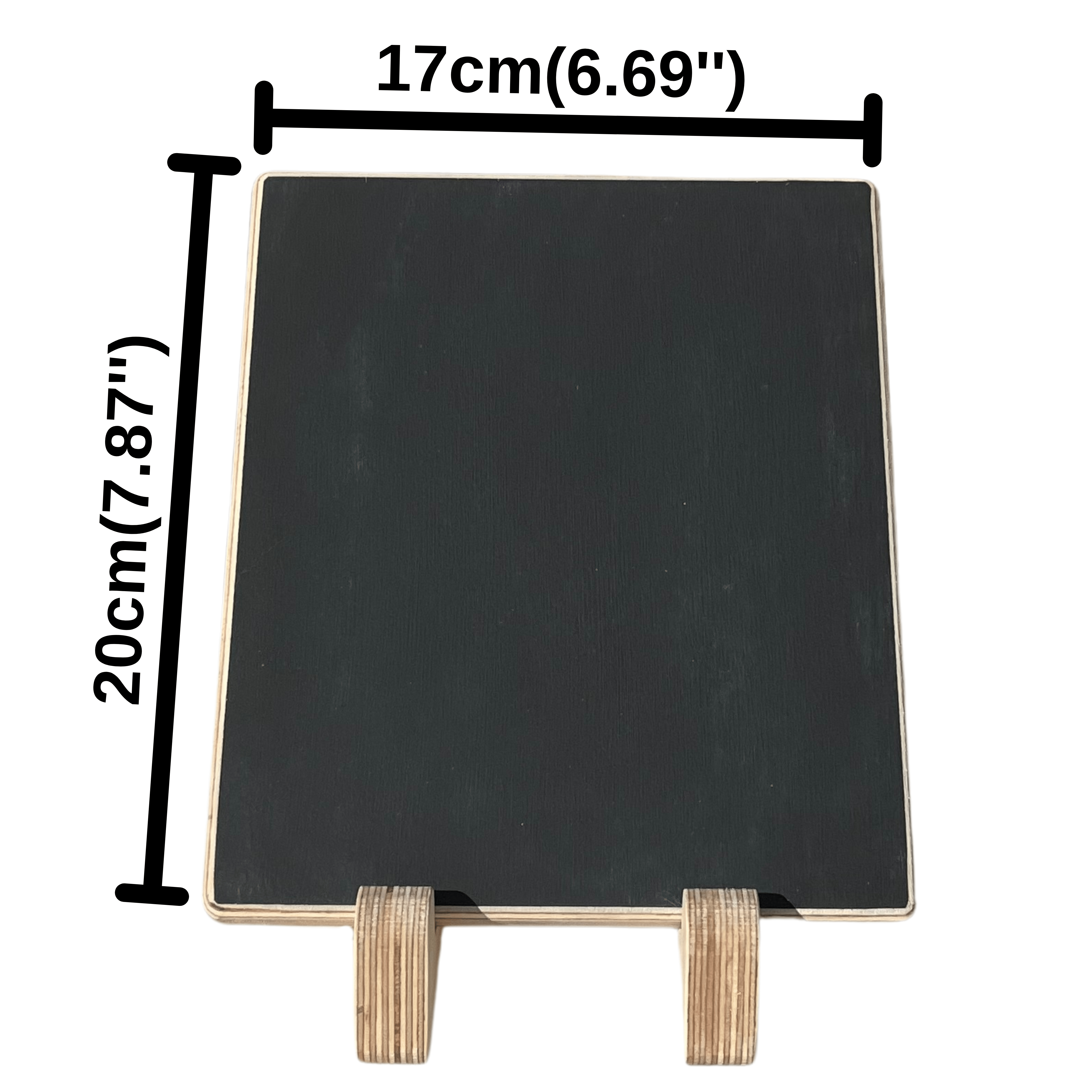 Portatif Masaüstü Kara Tahta | Küçük İşletmeler İçin Ahşap Yazı Panosu