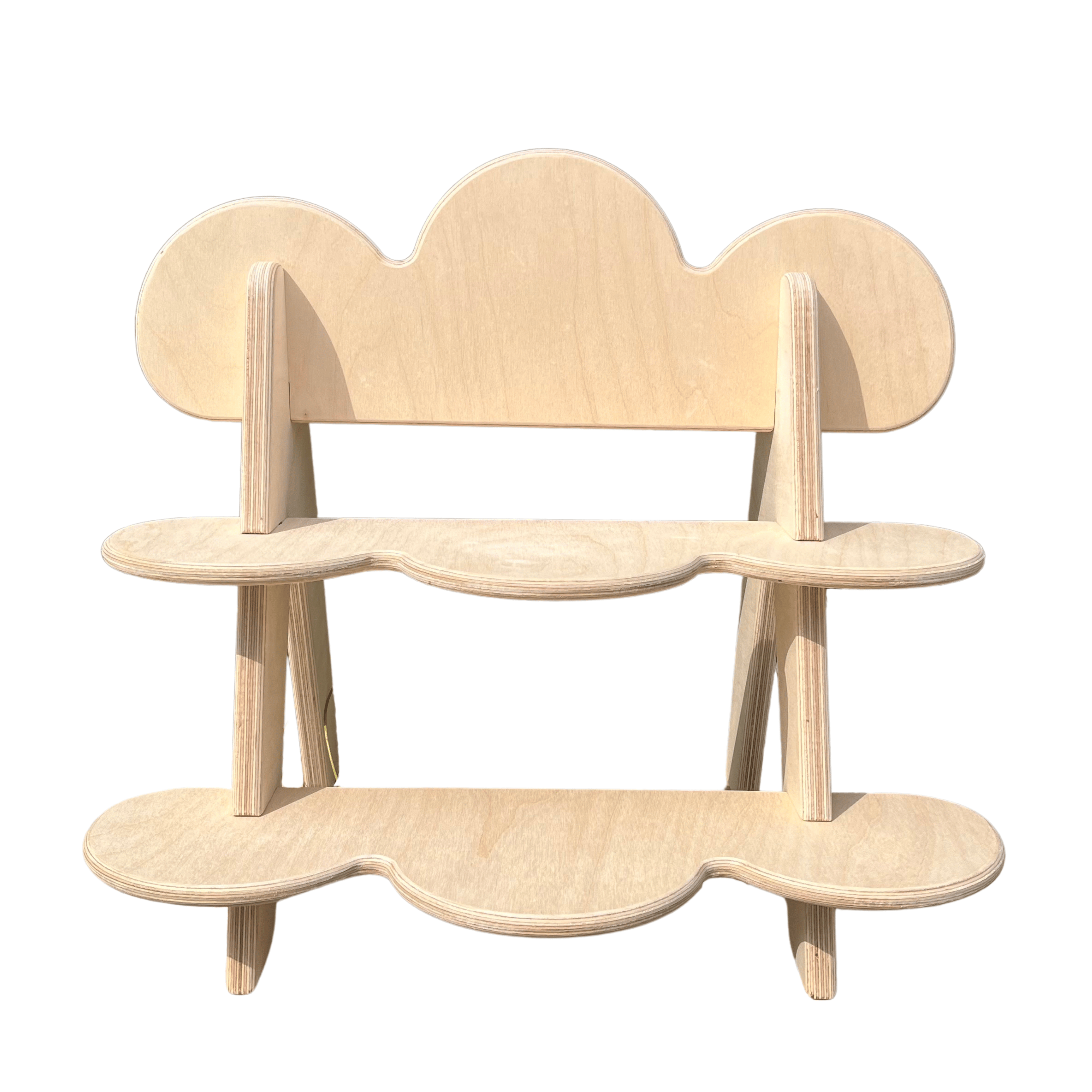 Curvia Portatif Ahşap Masaüstü Ürün Teşhir Standı