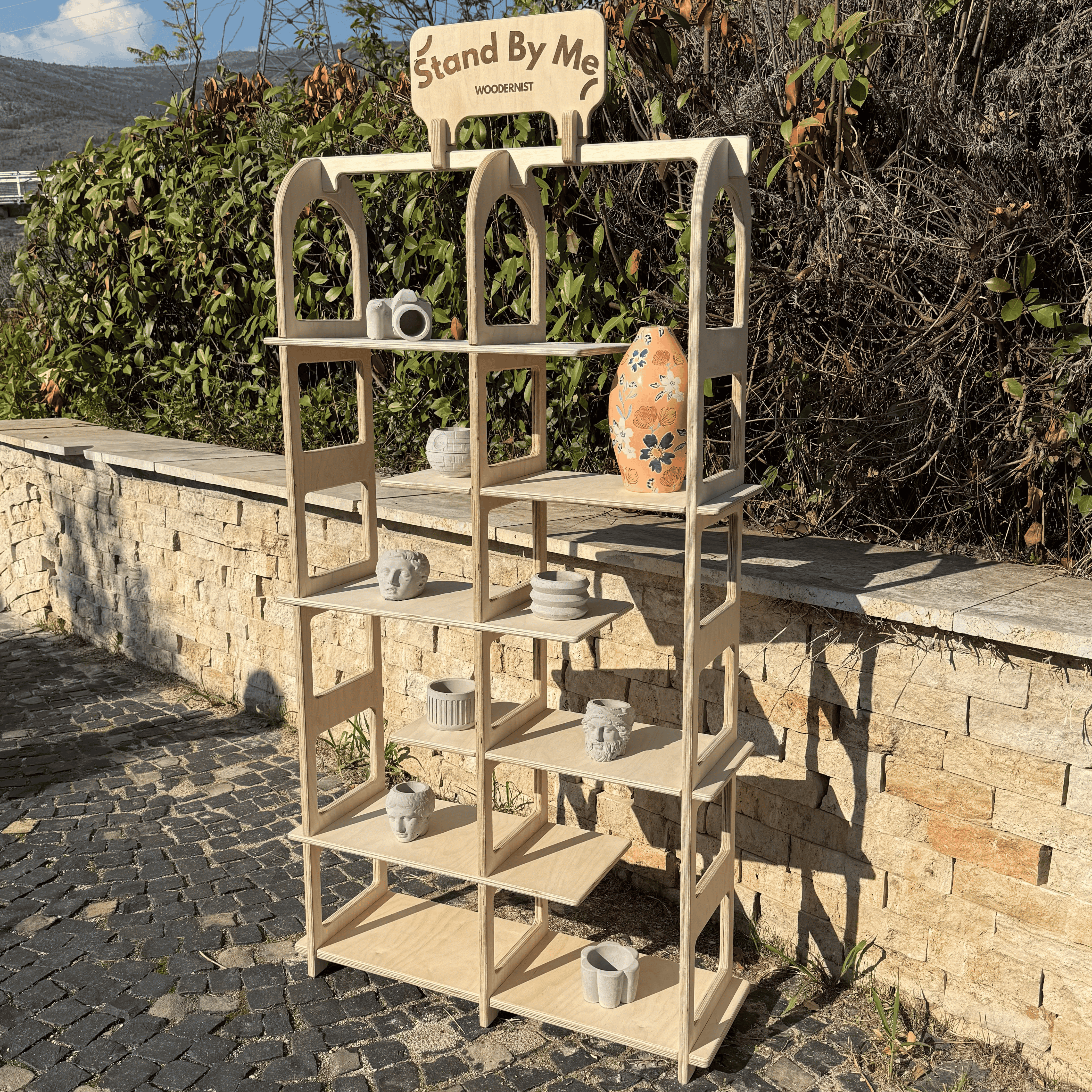 Floopy Portatif Ahşap Zemin Ürün Teşhir Standı