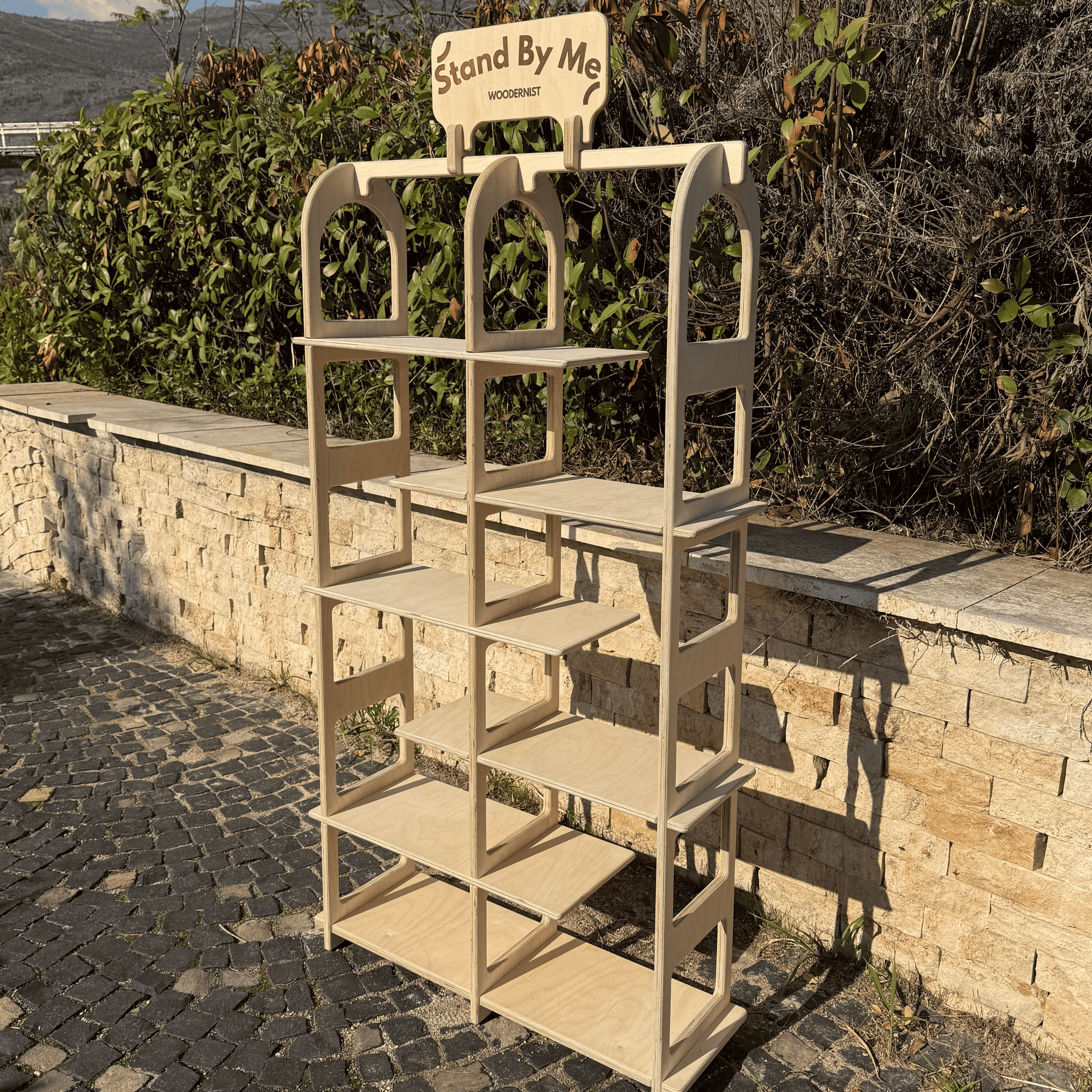 Floopy Portatif Ahşap Zemin Ürün Teşhir Standı