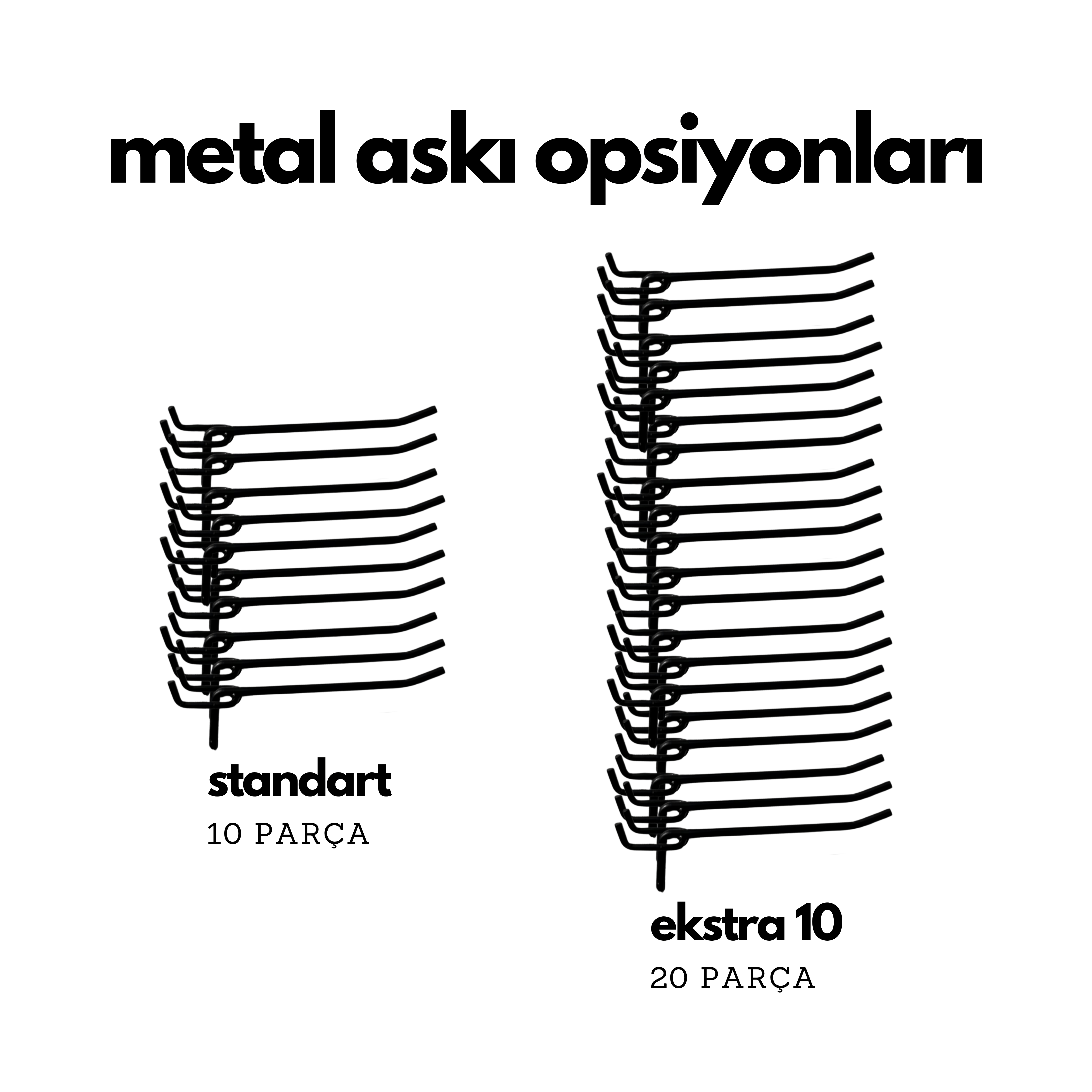 Monstera Pegboard Masaüstü Ürün Teşhir Standı + Metal Askılar