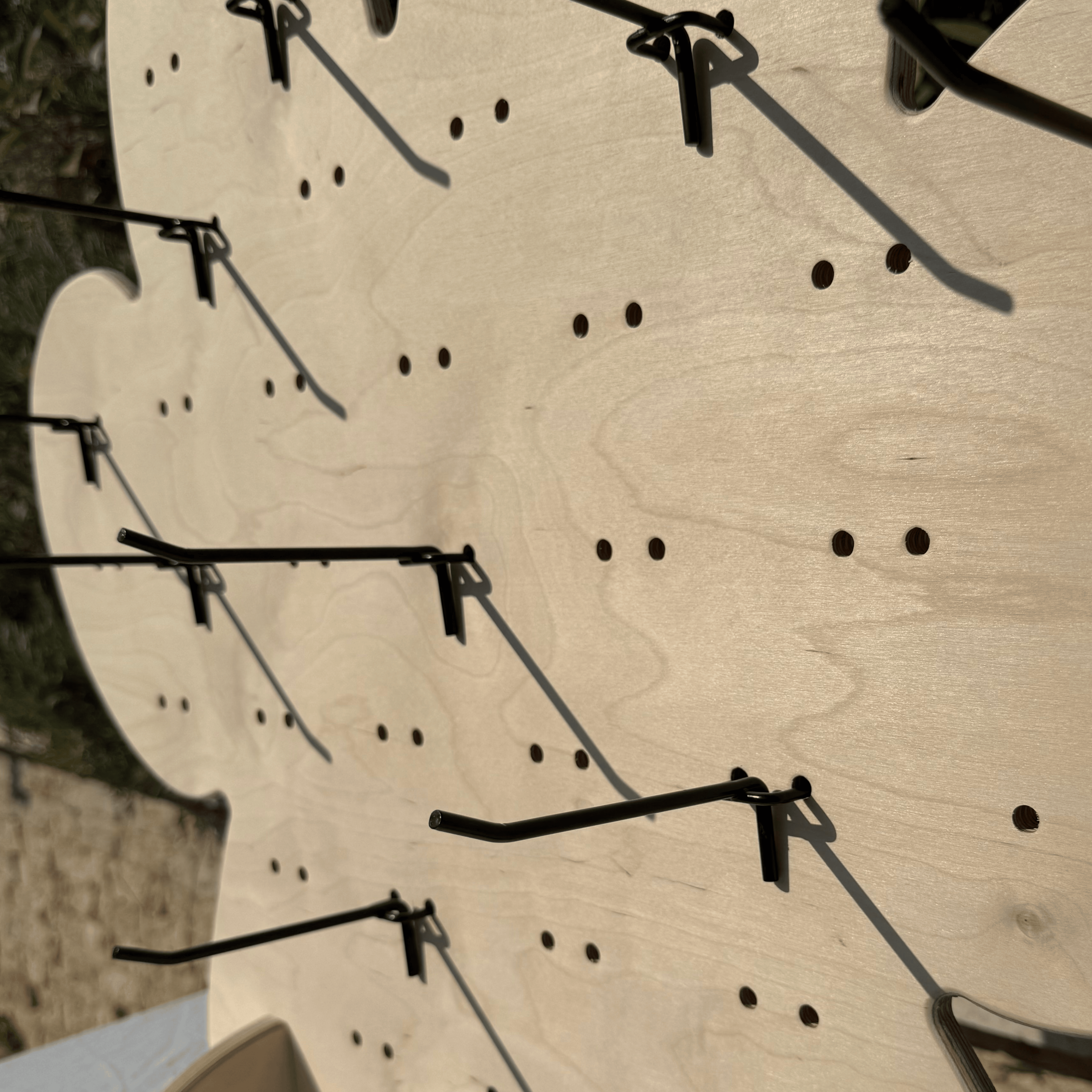 Paw Pati Pegboard Masaüstü Ürün Teşhir Standı + Metal Askılar