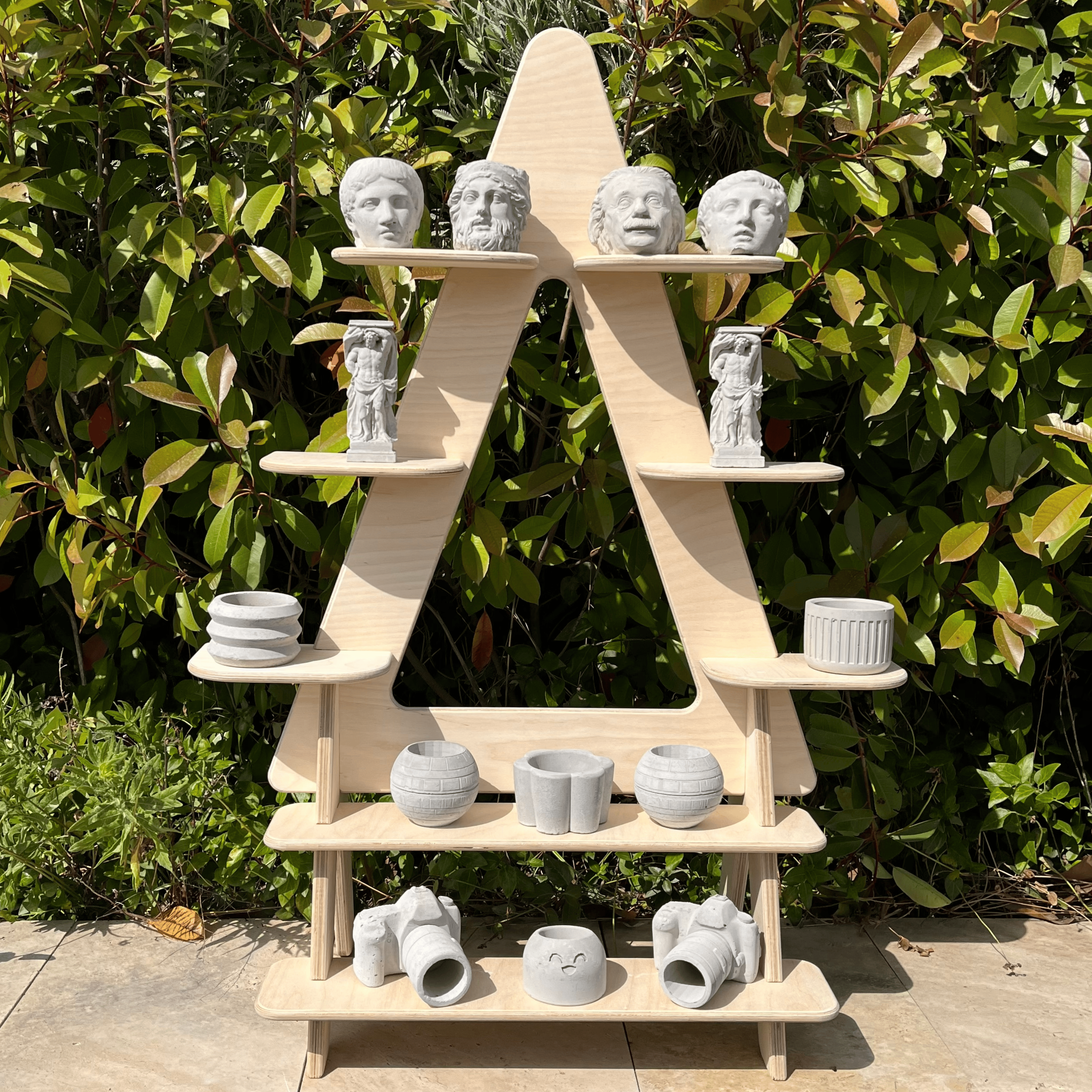 Roofle Portatif Ahşap Masaüstü Ürün Teşhir Standı