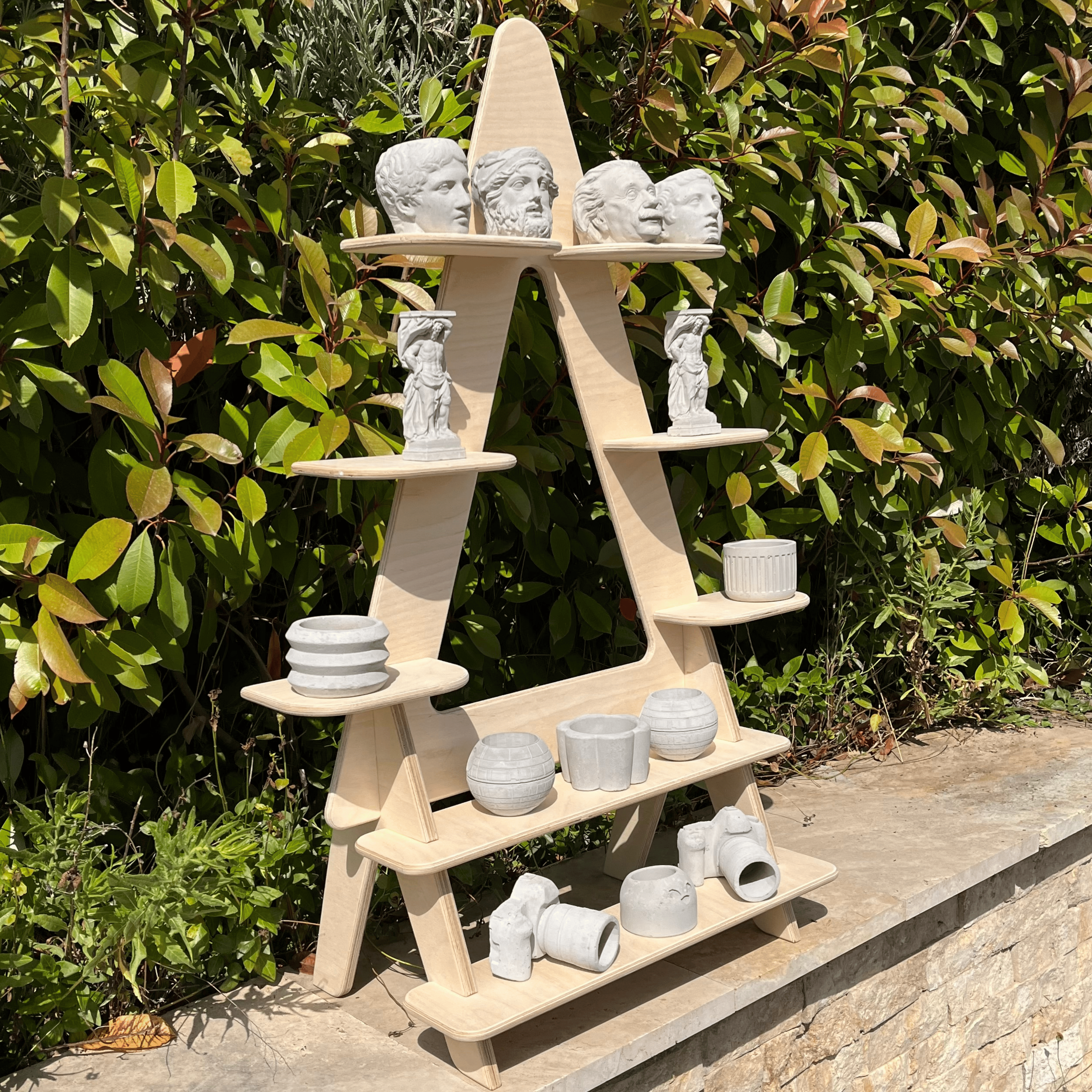 Roofle Portatif Ahşap Masaüstü Ürün Teşhir Standı