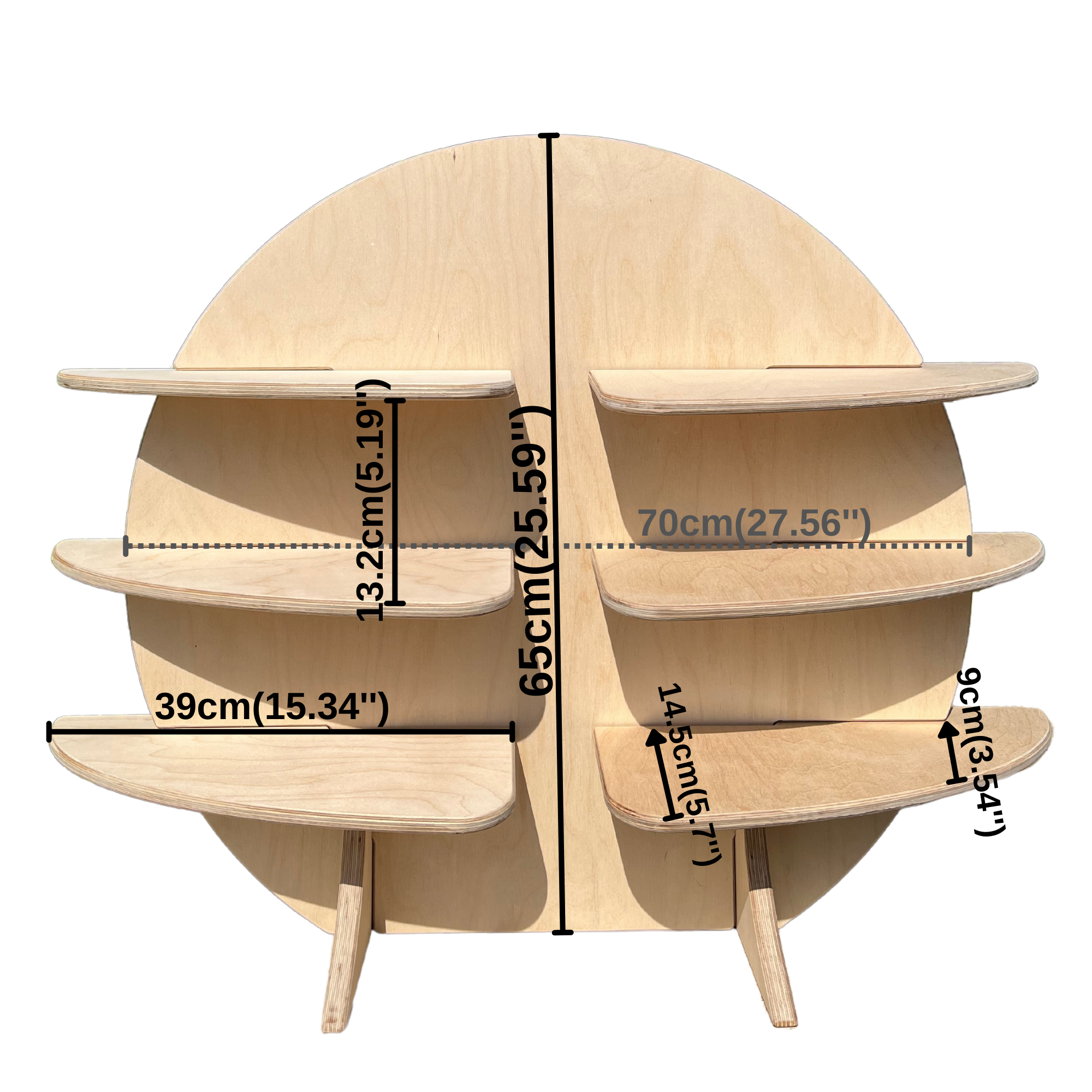 Planet Portatif Ahşap Masaüstü Ürün Teşhir Standı
