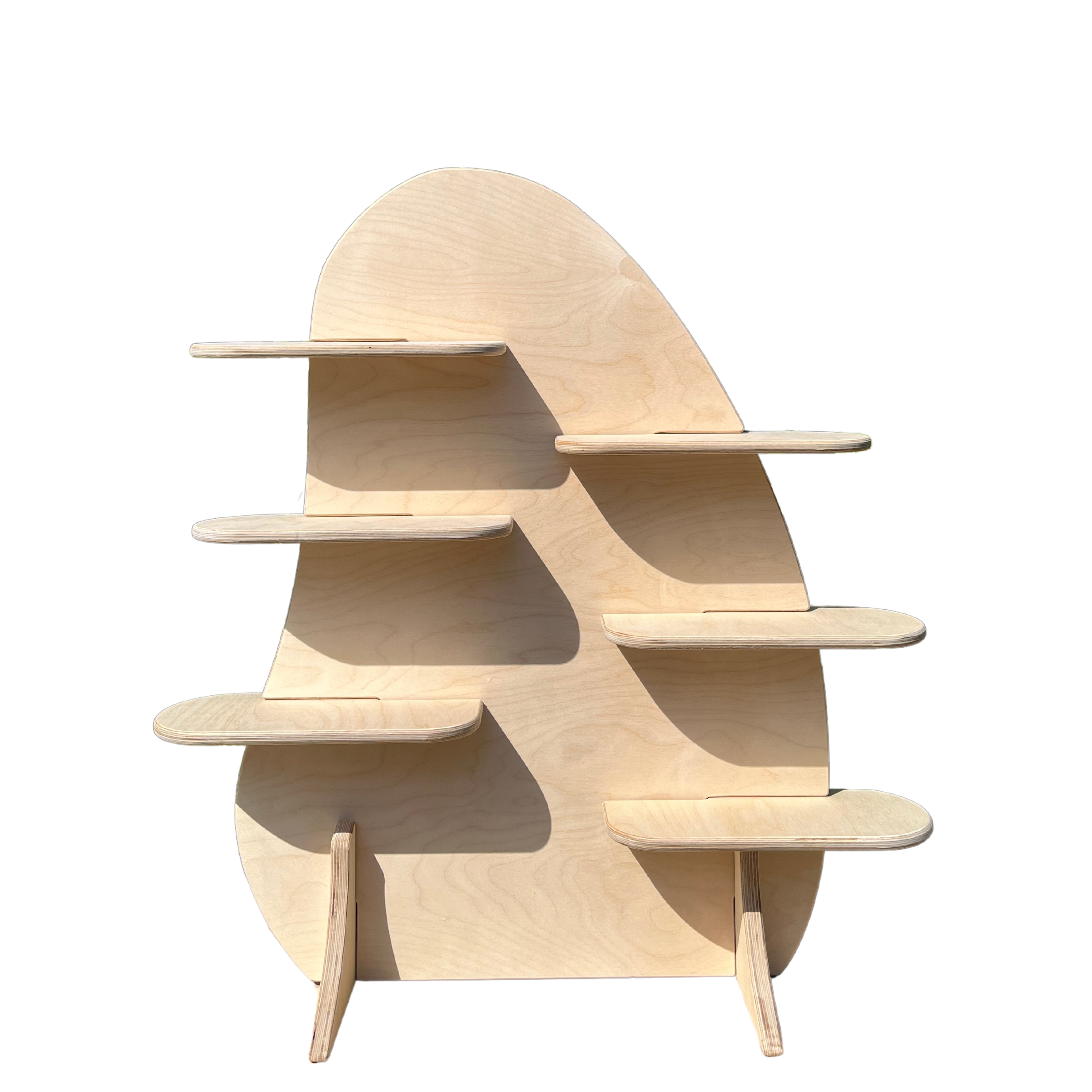 Chubby Portatif Ahşap Masaüstü Ürün Teşhir Standı