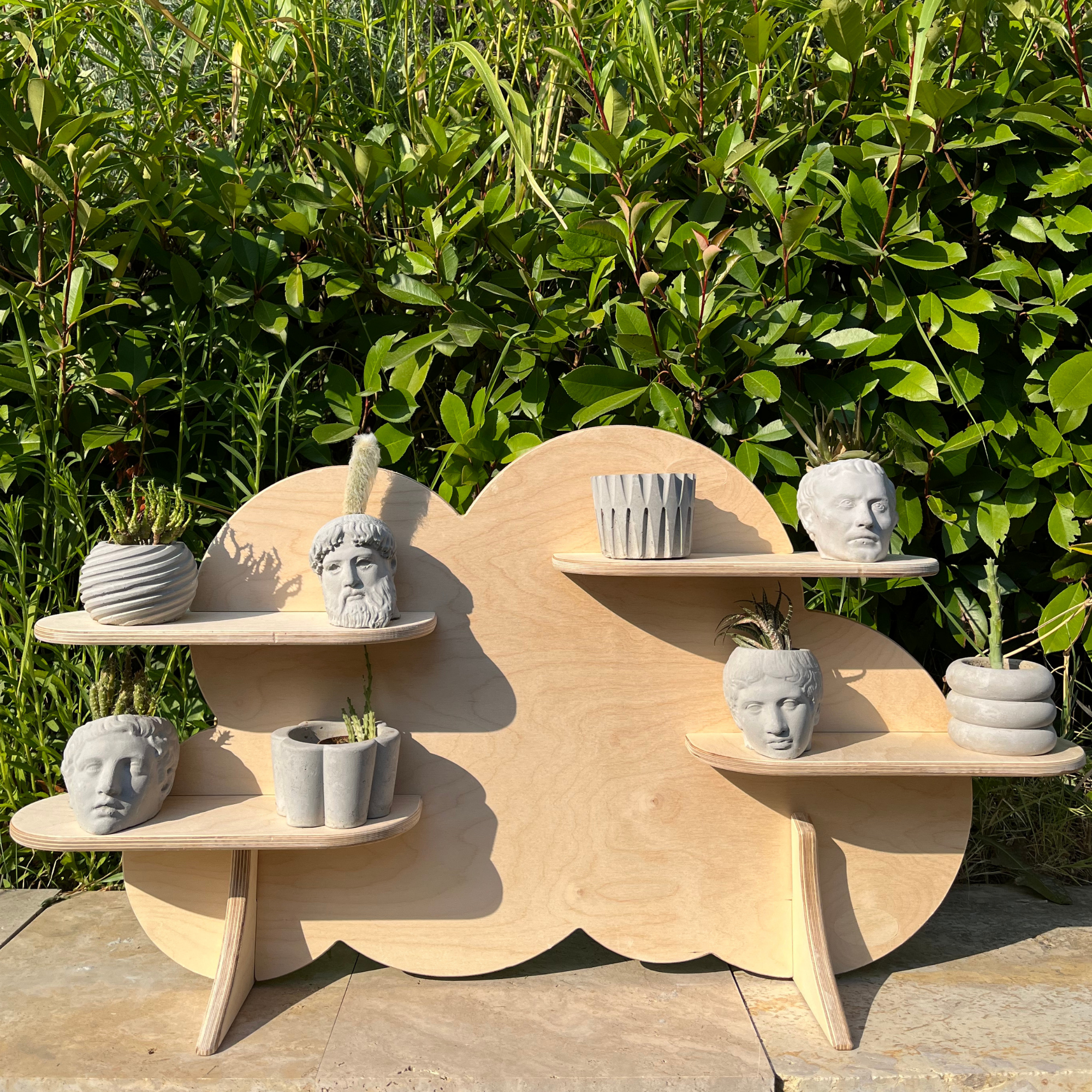 Cloud Portatif Ahşap Masaüstü Ürün Teşhir Standı