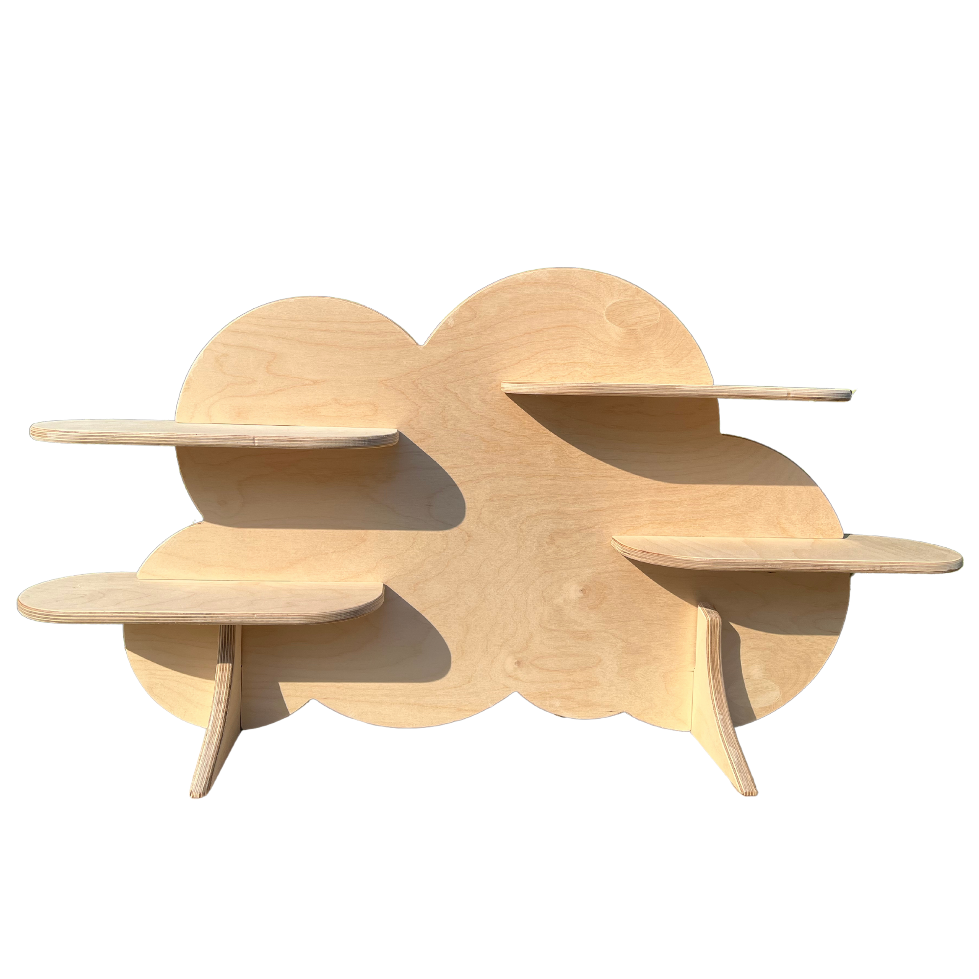 Cloud Portatif Ahşap Masaüstü Ürün Teşhir Standı