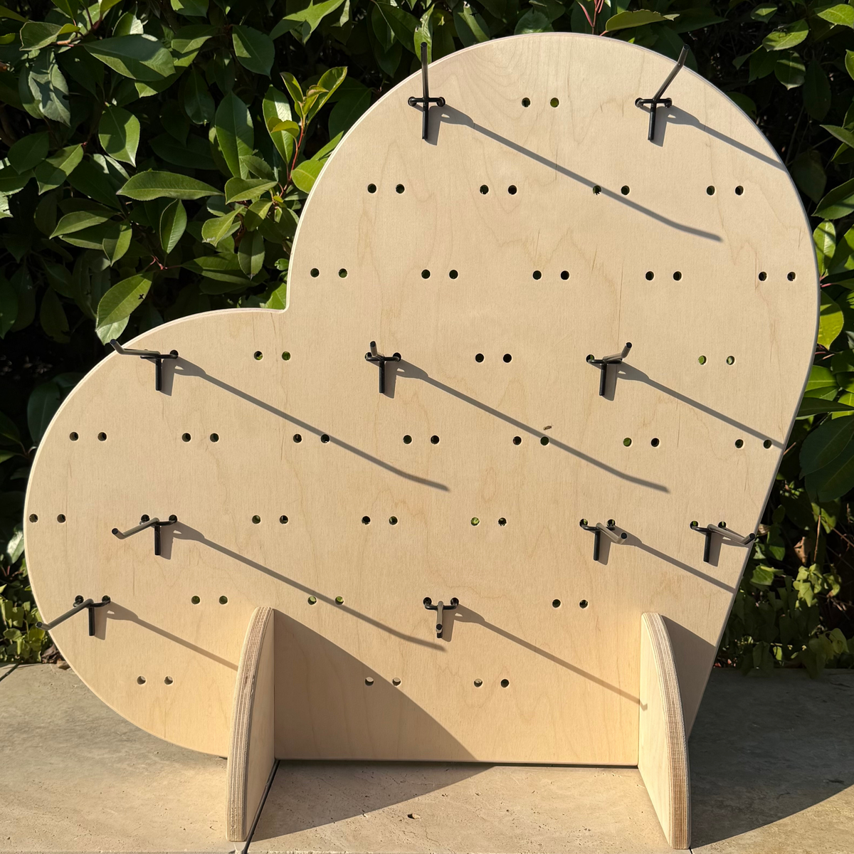 Lovely Pegboard Masaüstü Ürün Teşhir Standı + Metal Askılar