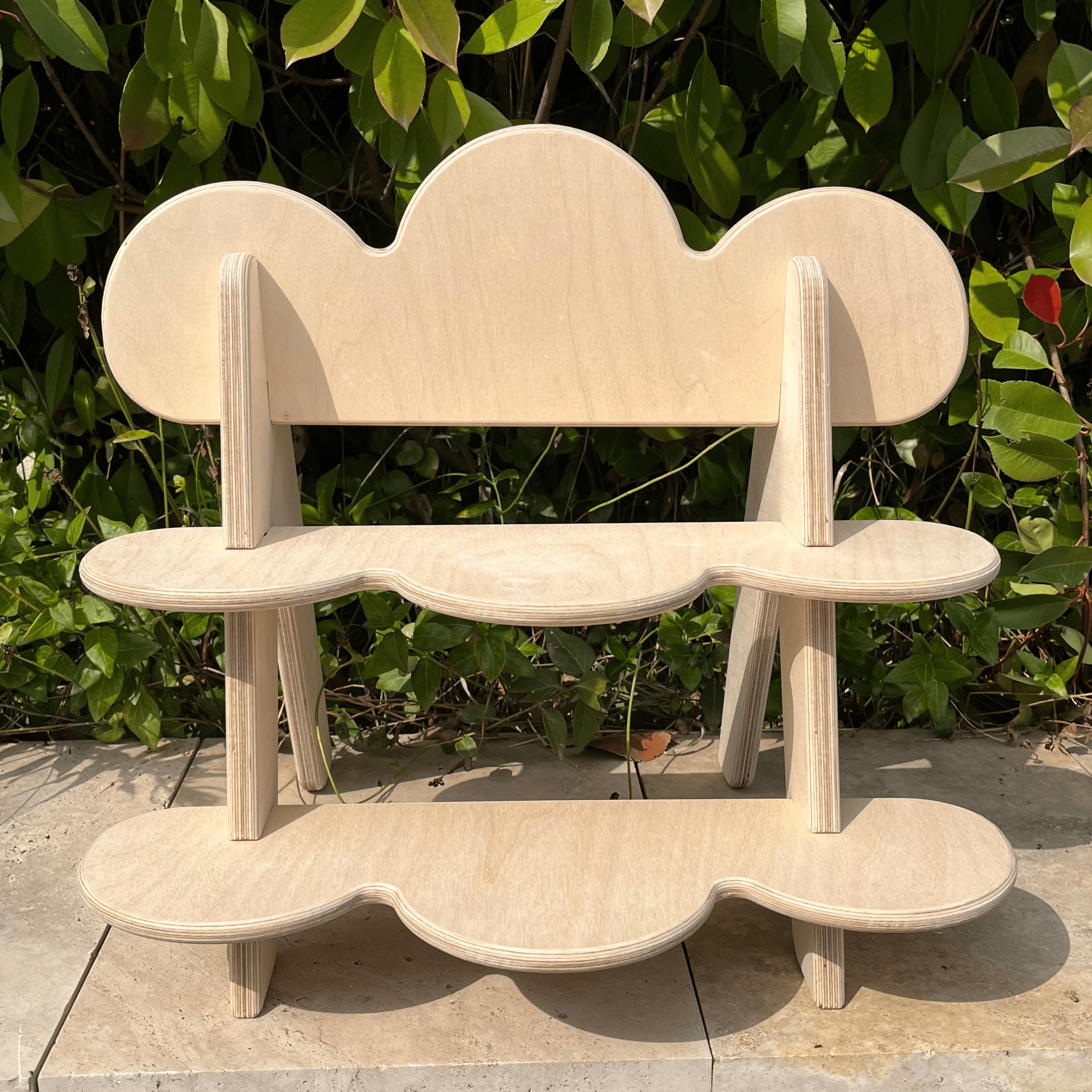 Curvia Portatif Ahşap Masaüstü Ürün Teşhir Standı