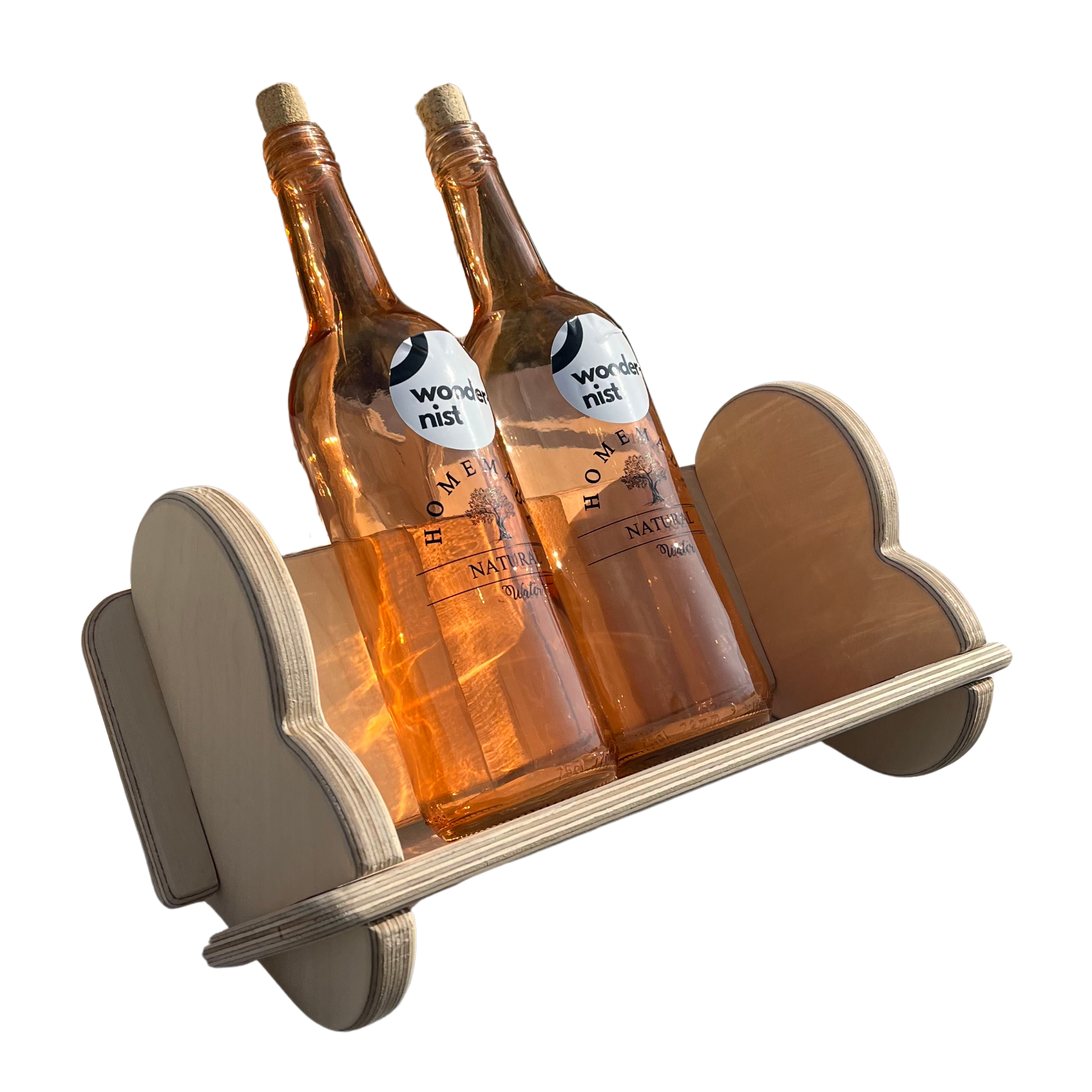 Incliney Portatif Ahşap Masaüstü Ürün Teşhir Standı